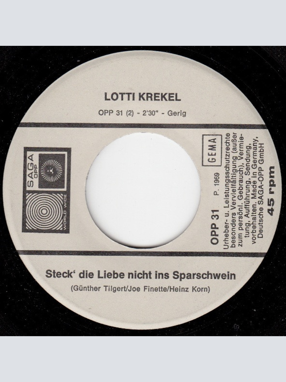 Vinyl / Lotti Krekel - Das Glück Kommt Oft Ganz Unverhofft