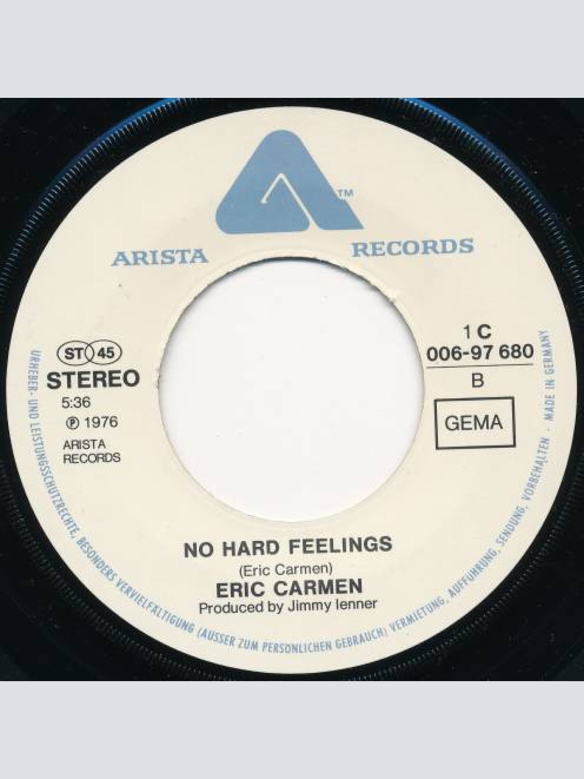 Vinyl / Eric Carmen - Never Gonna Fall In Love Again