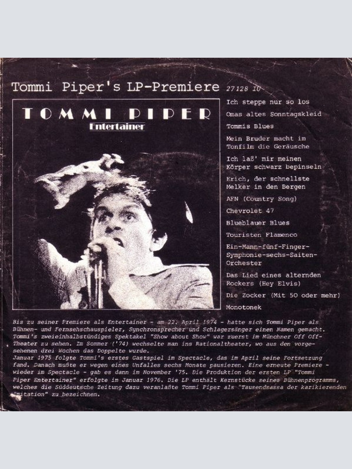 Vinyl / Tommi Piper* - Monotonek