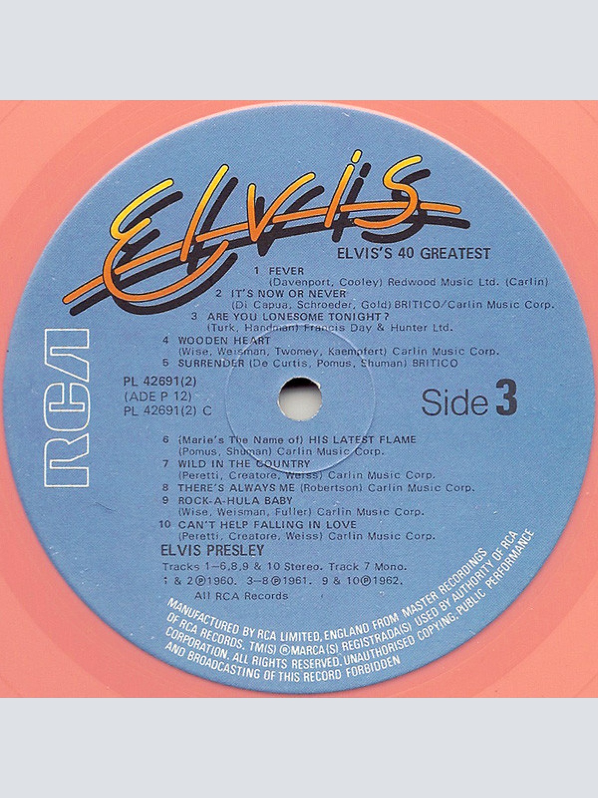 Vinyl / Elvis Presley - Elvis's 40 Greatest