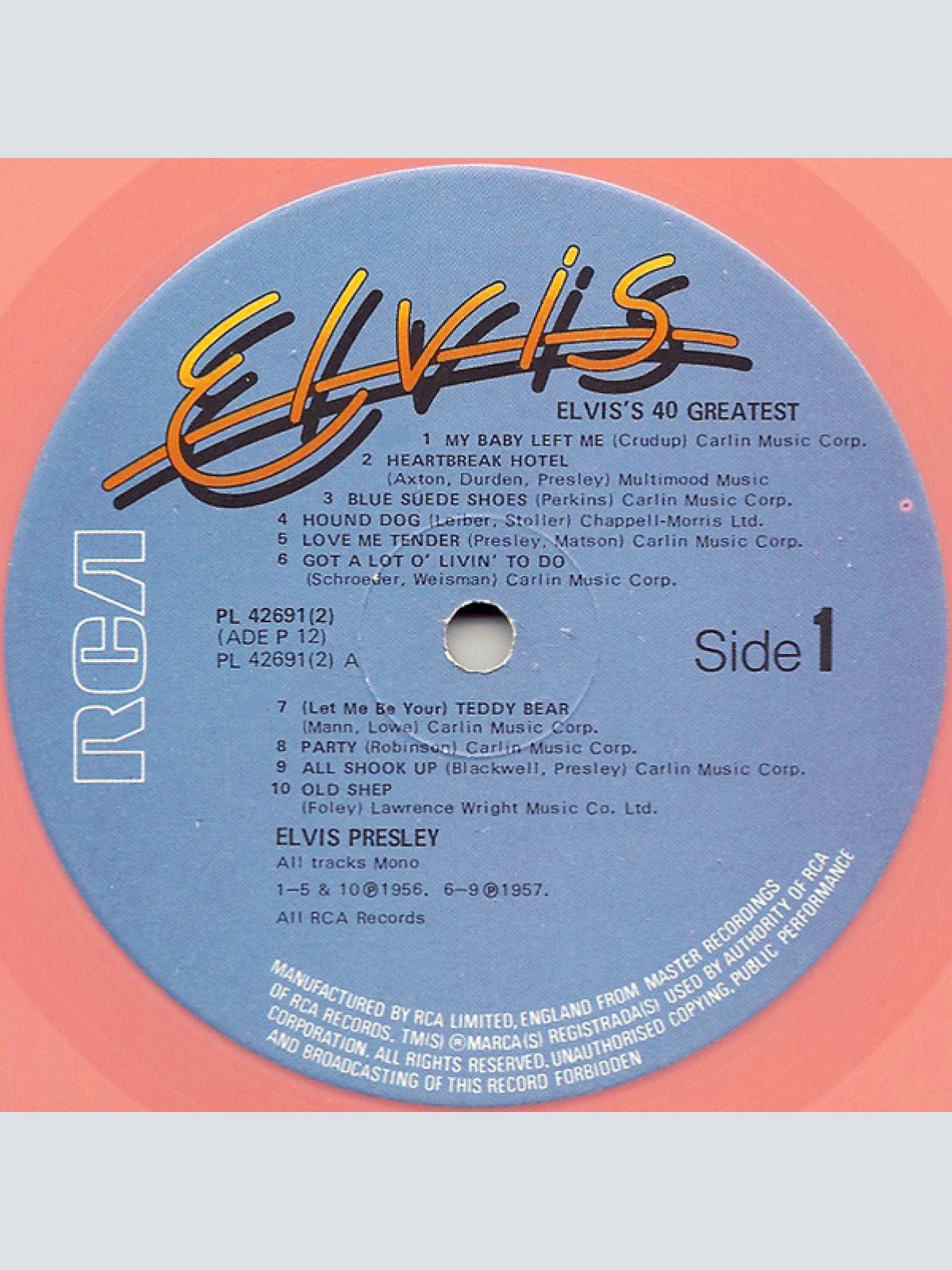 Vinyl / Elvis Presley - Elvis's 40 Greatest