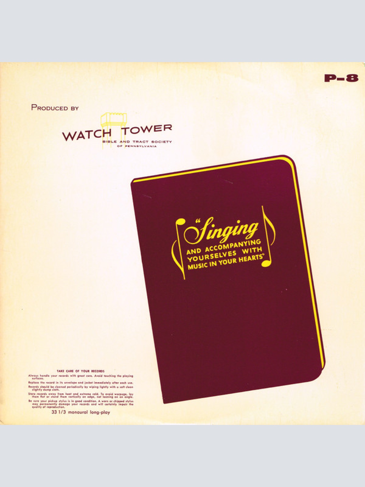 Vinyl / Unknown Artist - Singing And Accompanying Yourselves With Music In Your Hearts