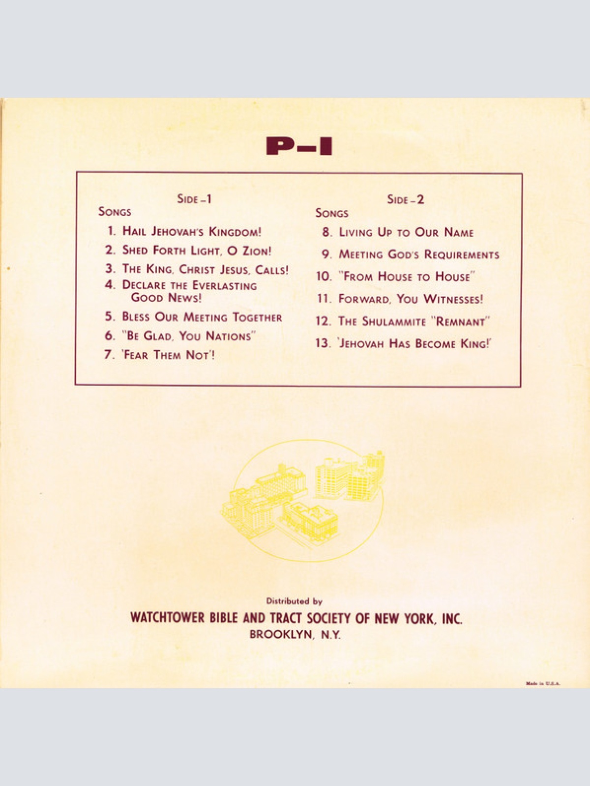 Vinyl / Unknown Artist - Singing And Accompanying Yourselves With Music In Your Hearts