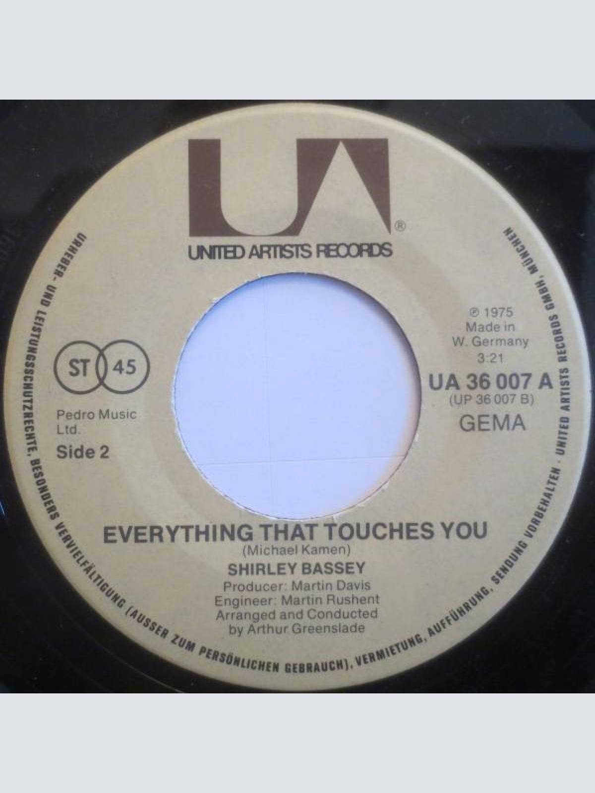 Vinyl / Shirley Bassey - Living