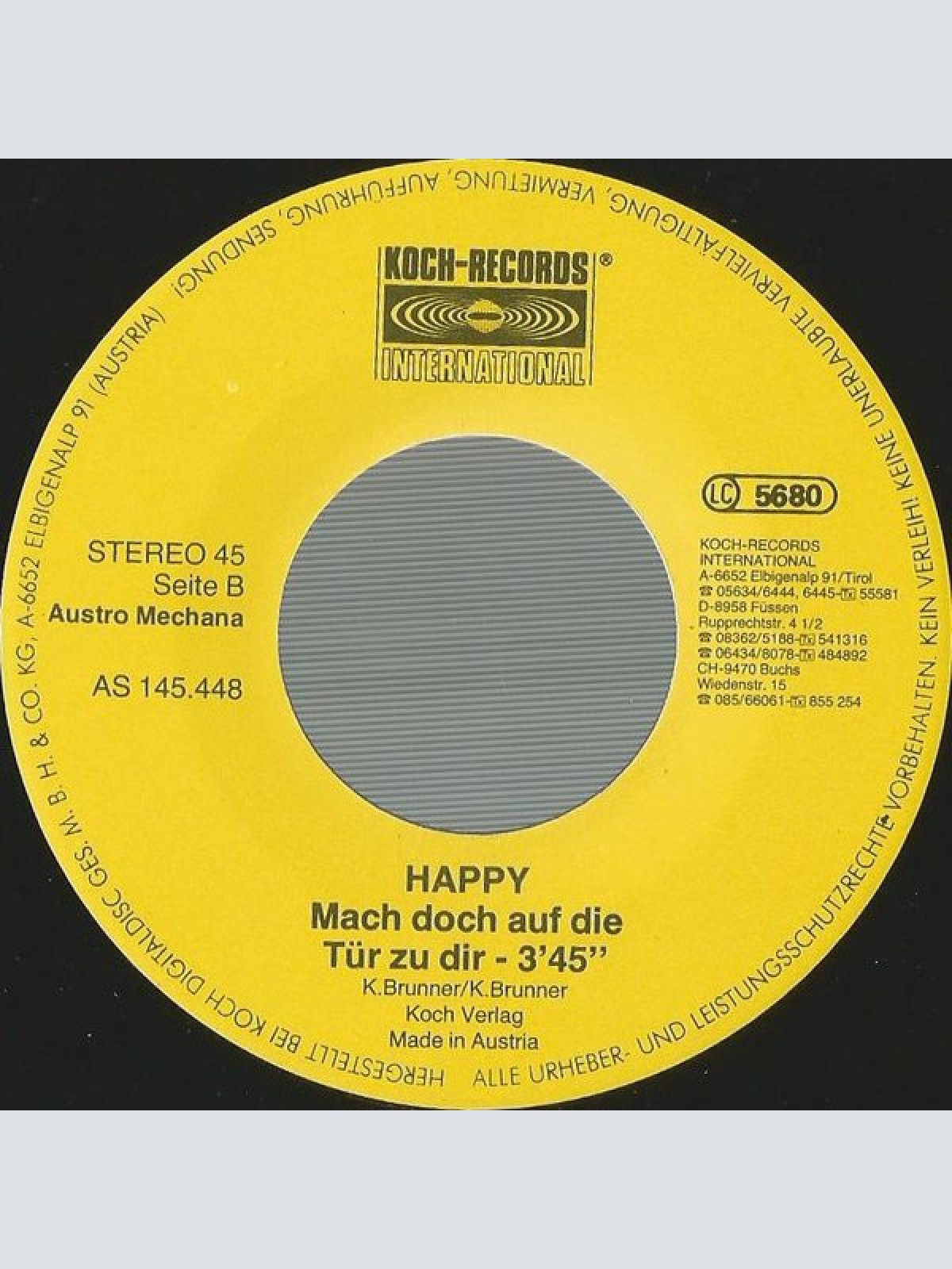 Vinyl / Happy (8) - Holiday In San Jose