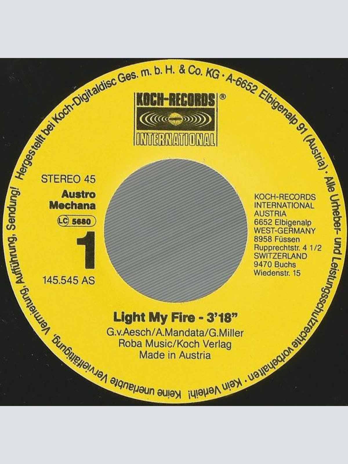 Vinyl / LG-Gang - Light My Fire