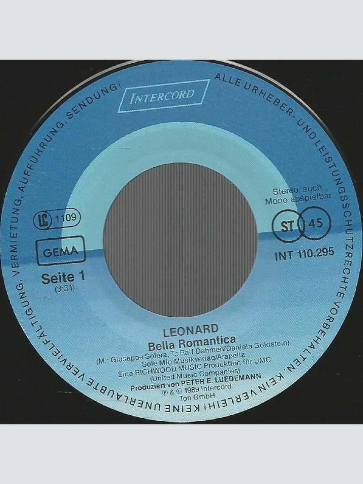 Vinyl / Leonard - Bella Romantica