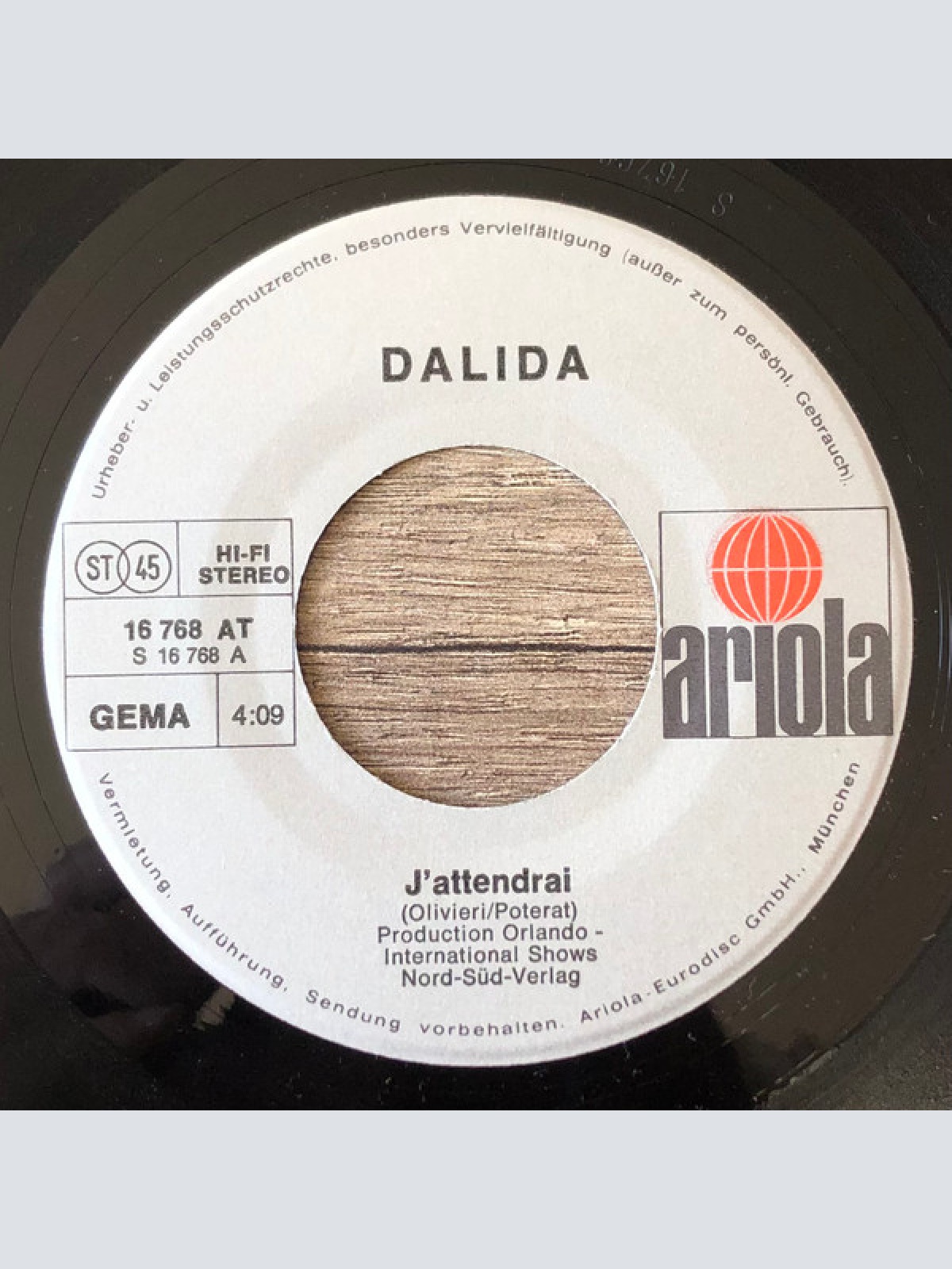 Vinyl / Dalida - J'Attendrai