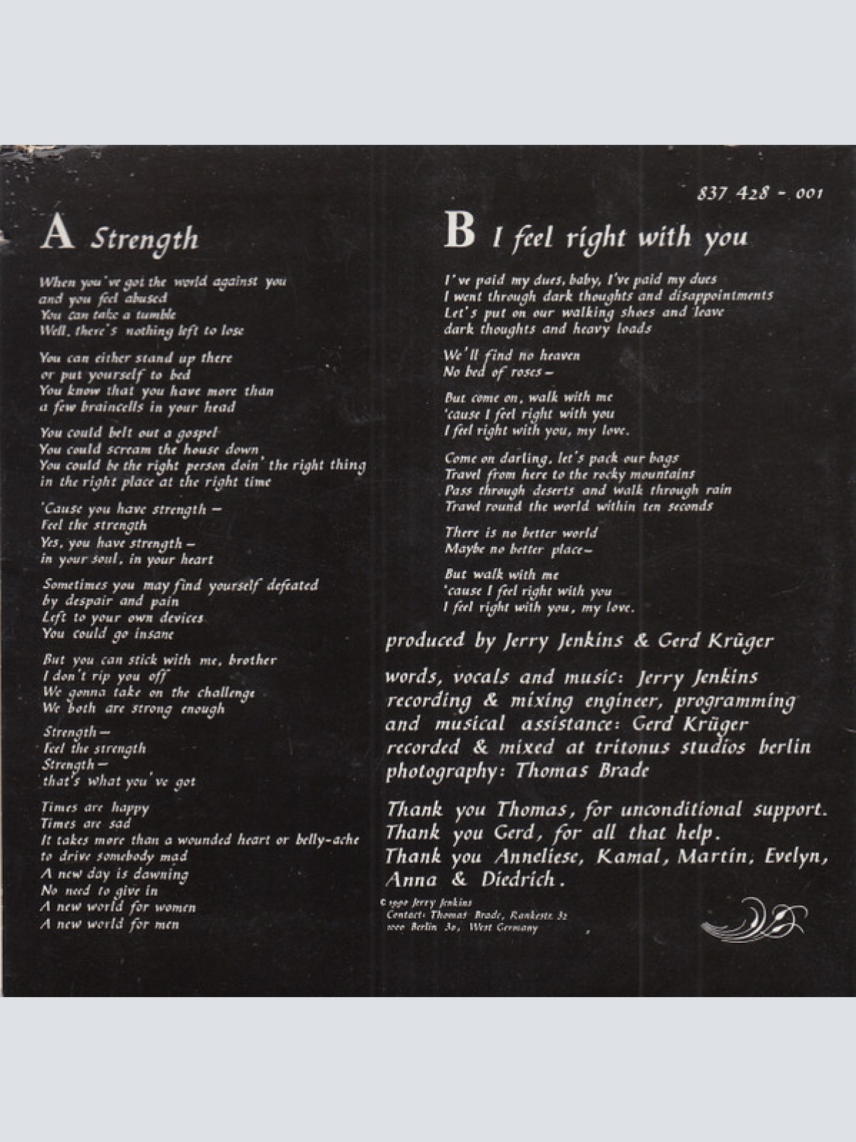 Vinyl / Jerry Jenkins (3) - Strength