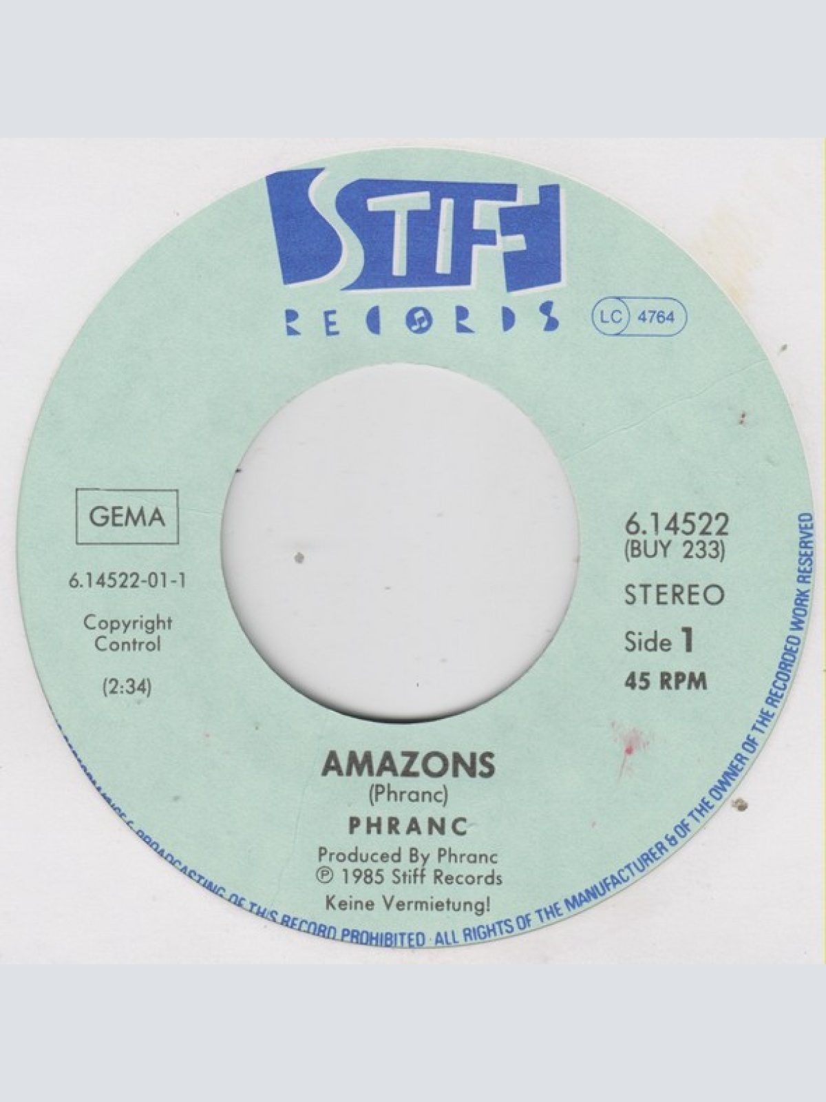 Vinyl / Phranc - Amazons