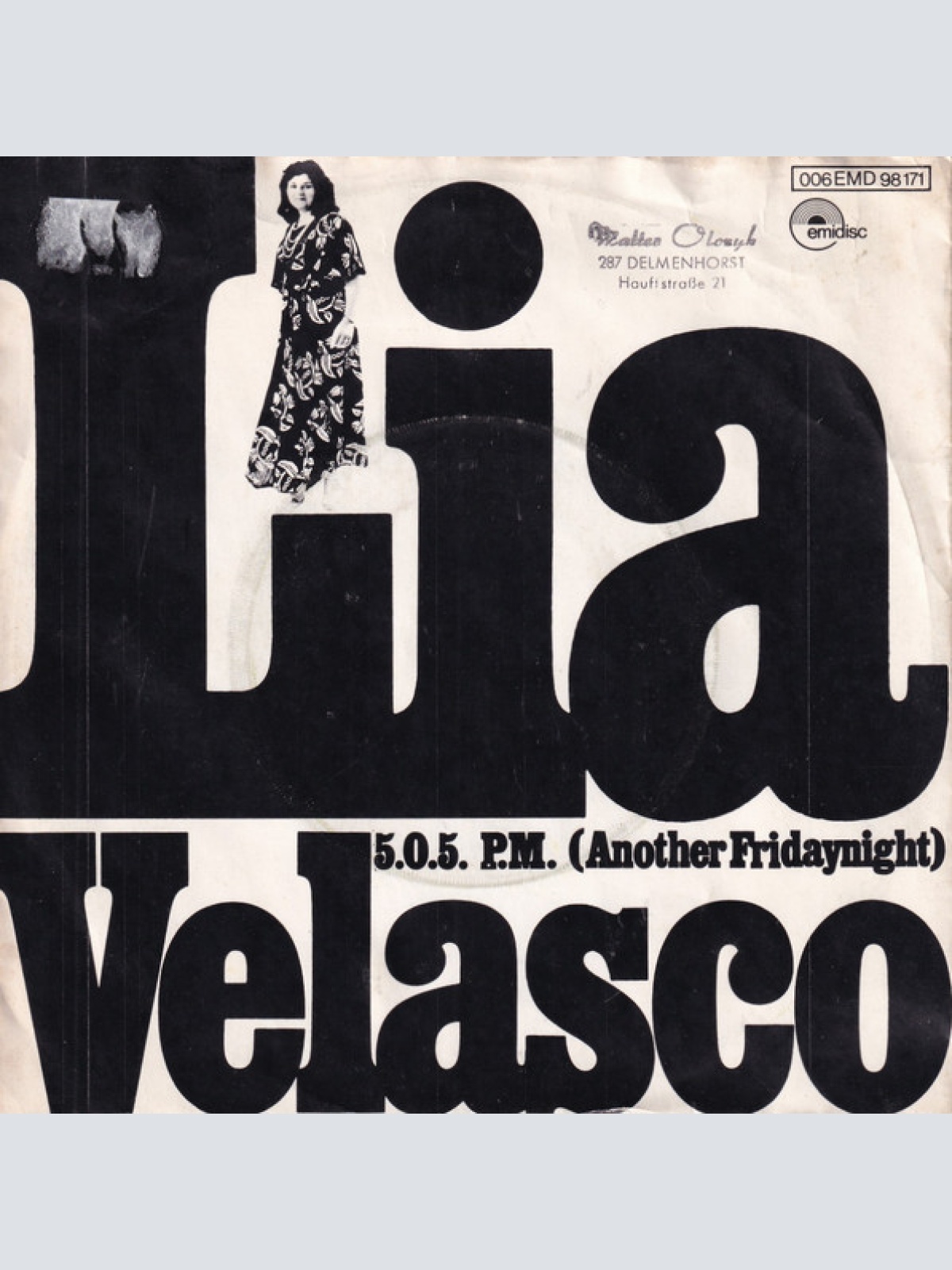 Vinyl / Lia Velasco - 5.0.5. P.M. (Another Fridaynight)