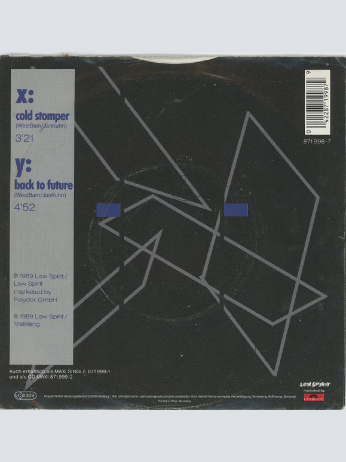 Vinyl / WestBam - Cold Stomper