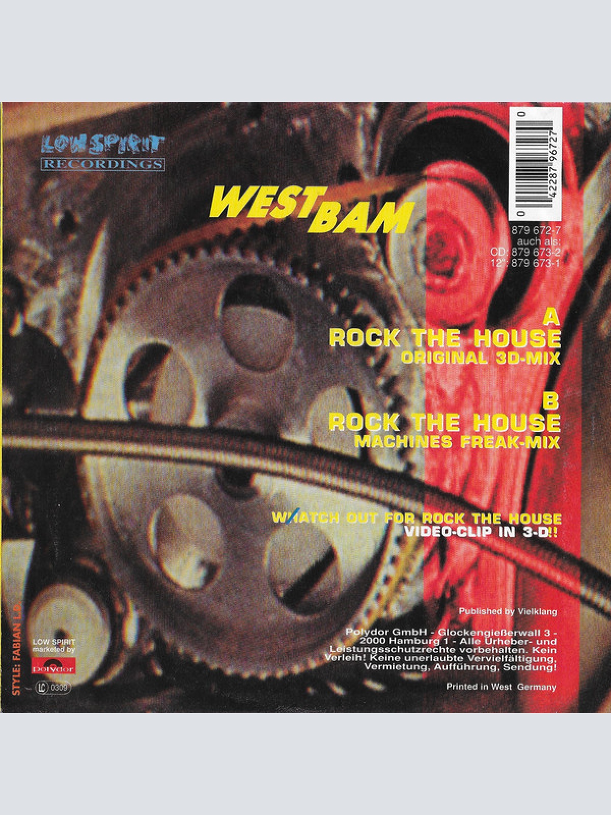 Vinyl / WestBam - Rock The House