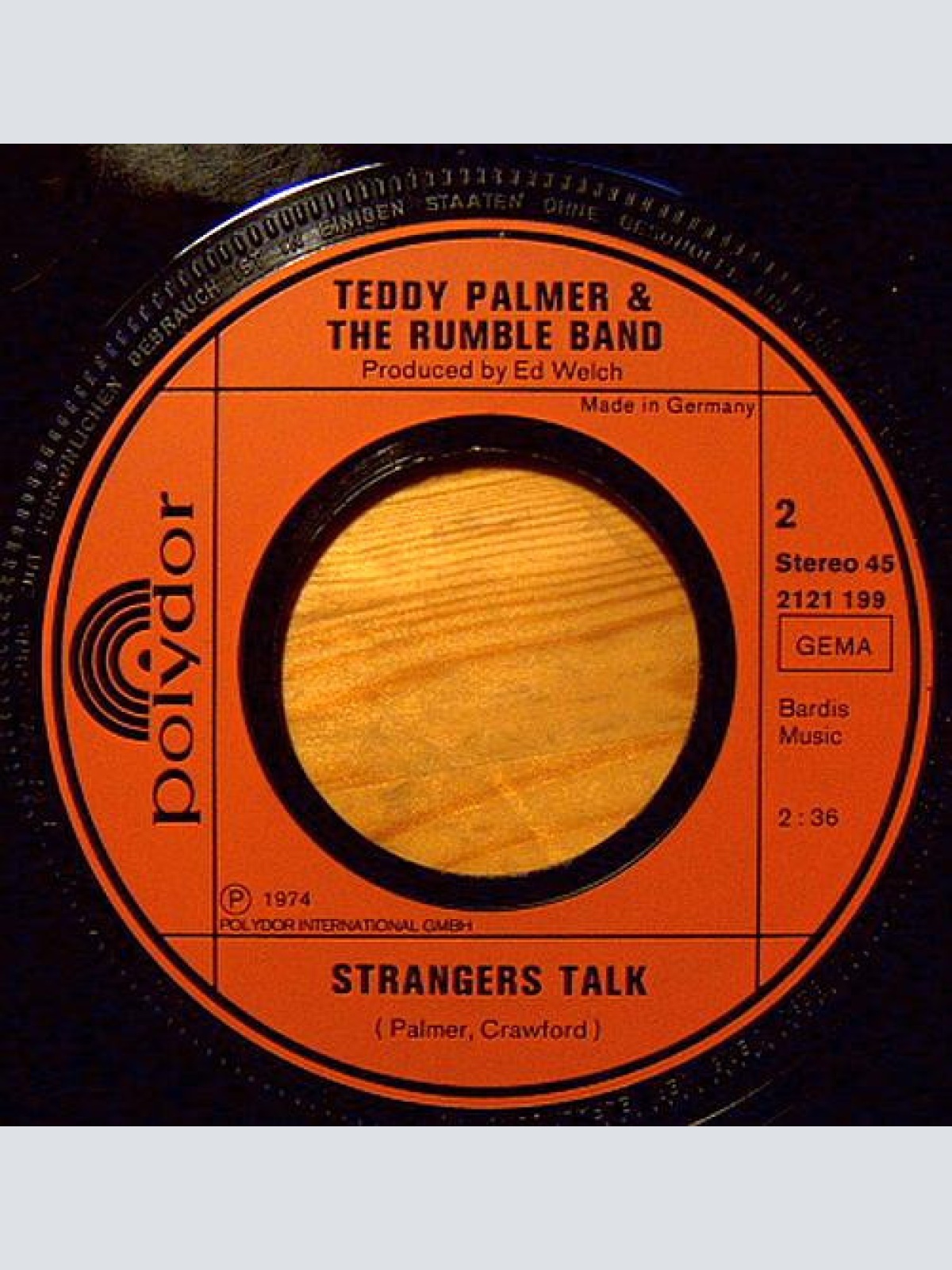 Vinyl / Teddy Palmer & The Rumble Band - Teddy Bear