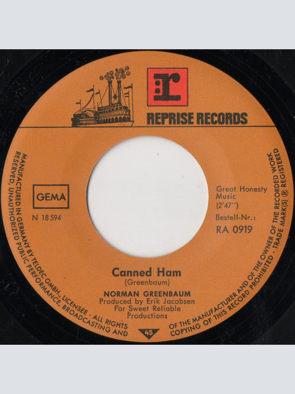 Vinyl / Norman Greenbaum - Canned Ham