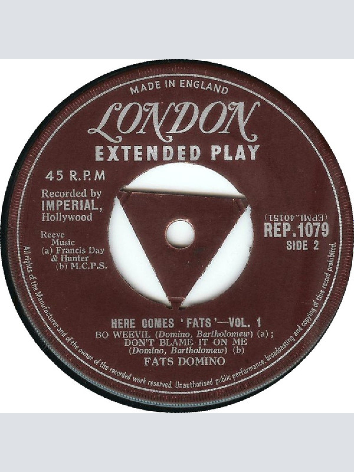 Vinyl / Fats Domino - Here Comes 'Fats' - Vol. 1