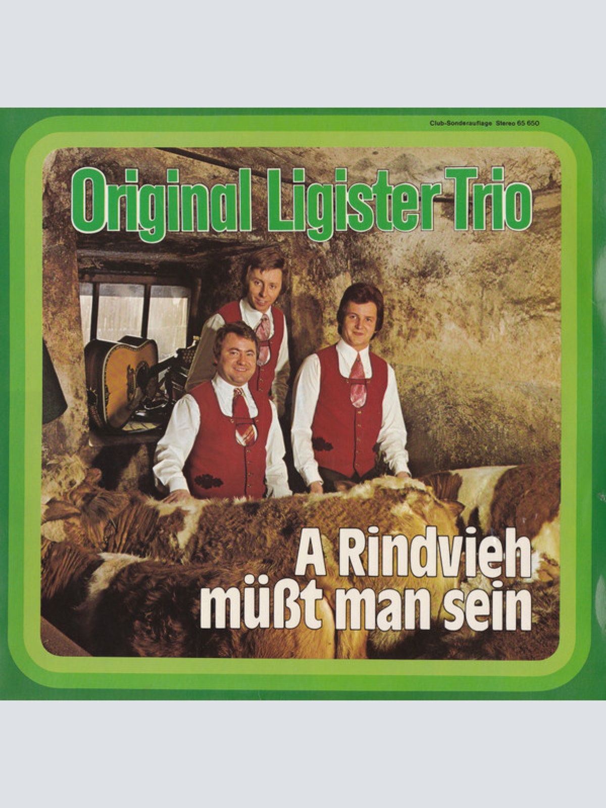 Vinyl / Original Ligister Trio - A Rindvieh Müßt Man Sein