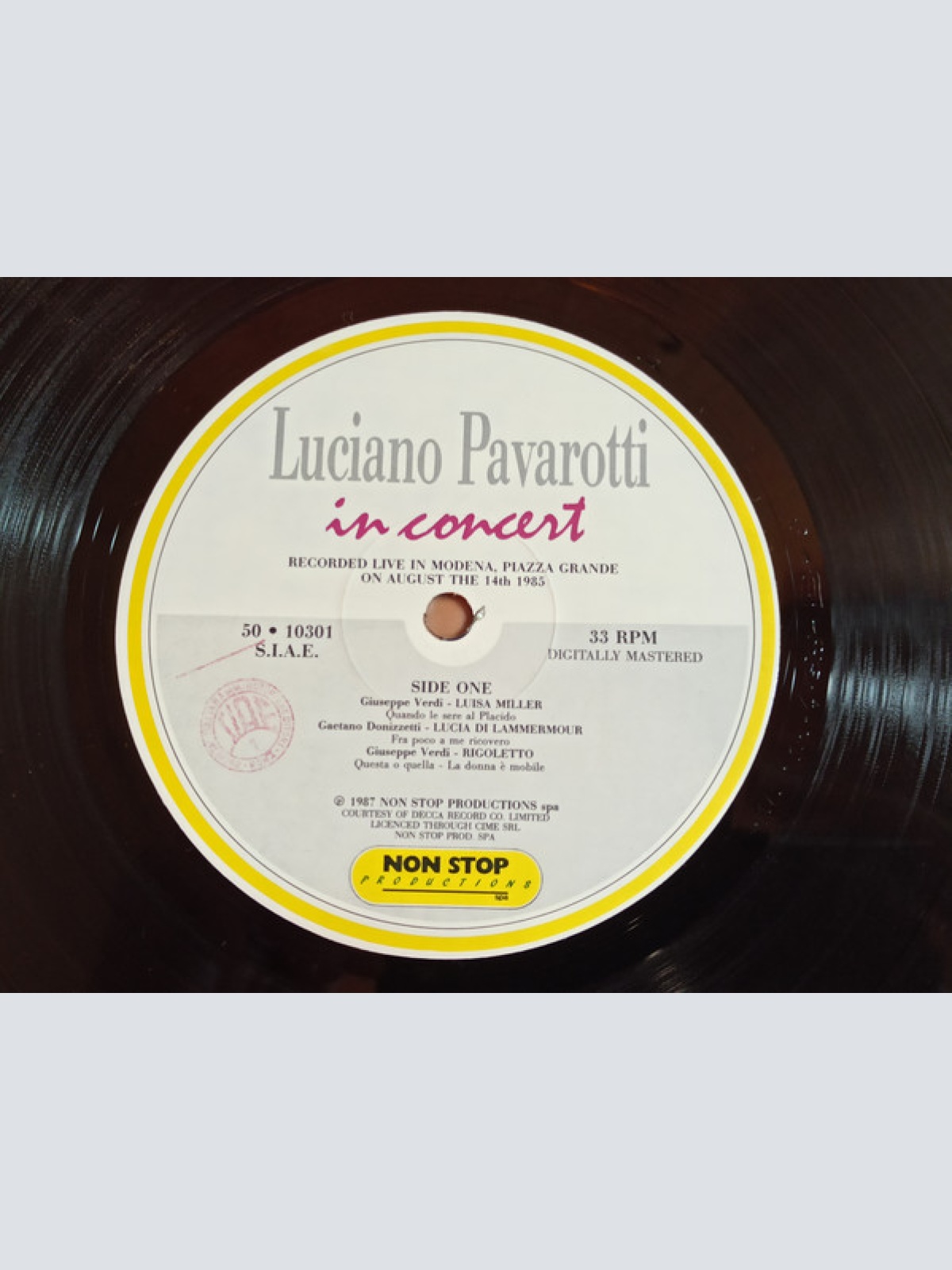 Vinyl / Luciano Pavarotti - Luciano Pavarotti In Concert