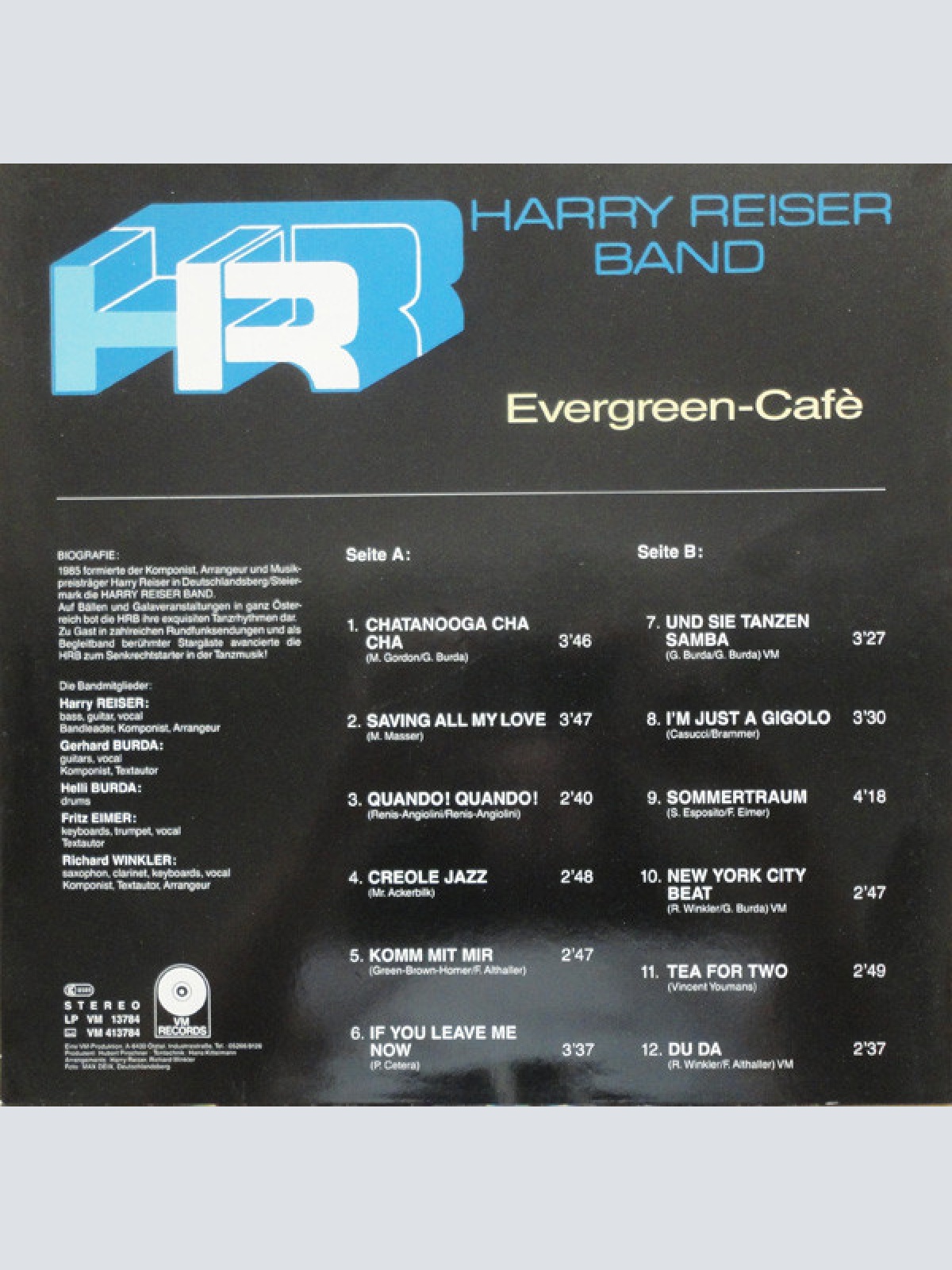 Vinyl / Harry Reiser Band - Evergreen-Café