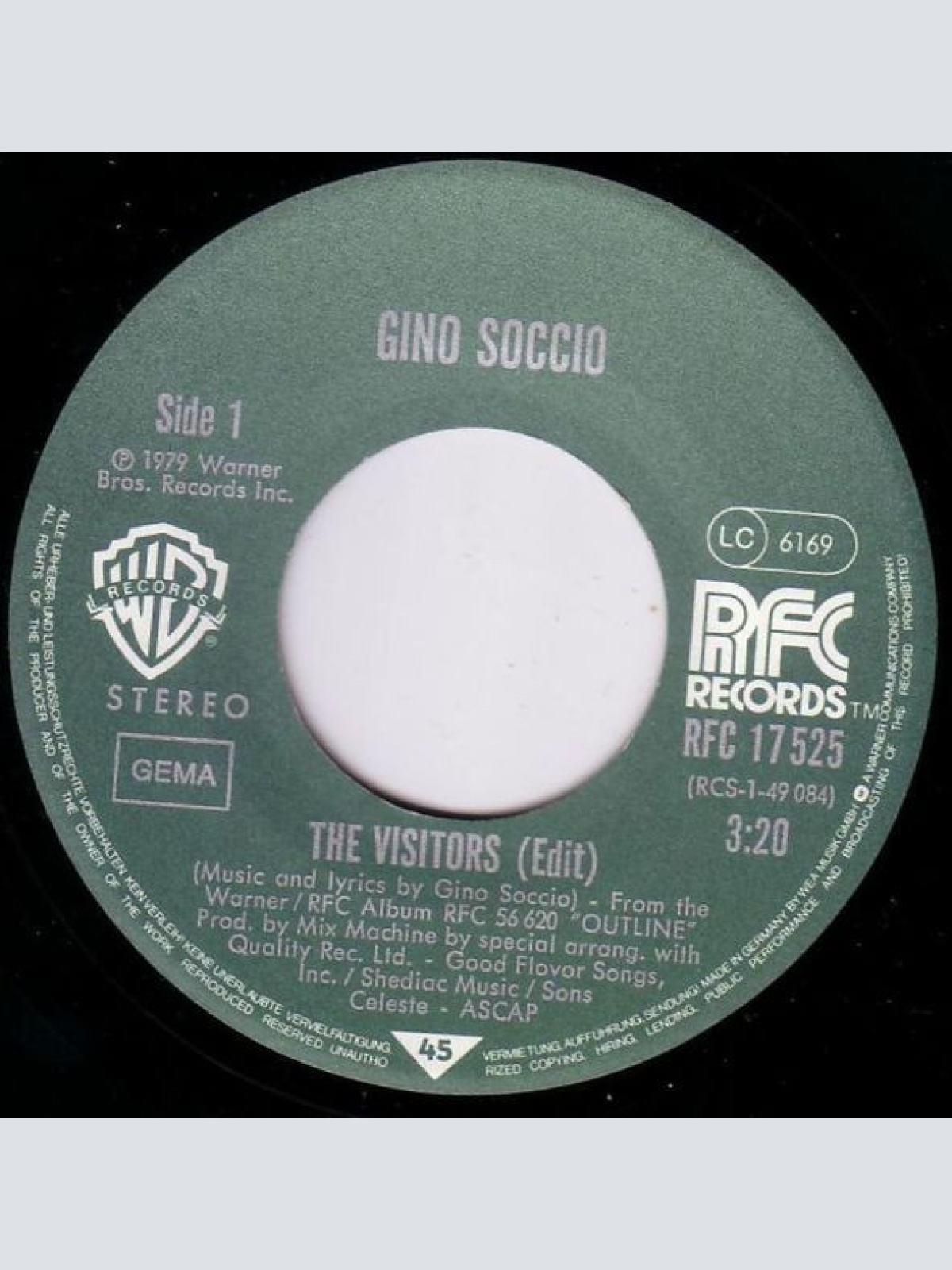 Vinyl / Gino Soccio - The Visitors