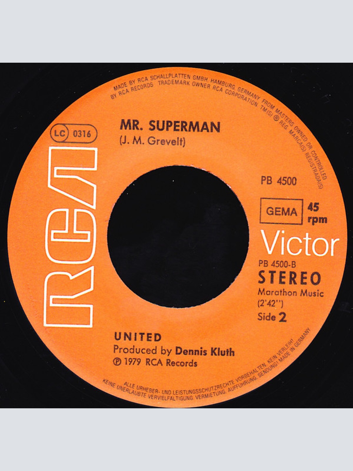 Vinyl / United (8) - Peace In The Holy Land