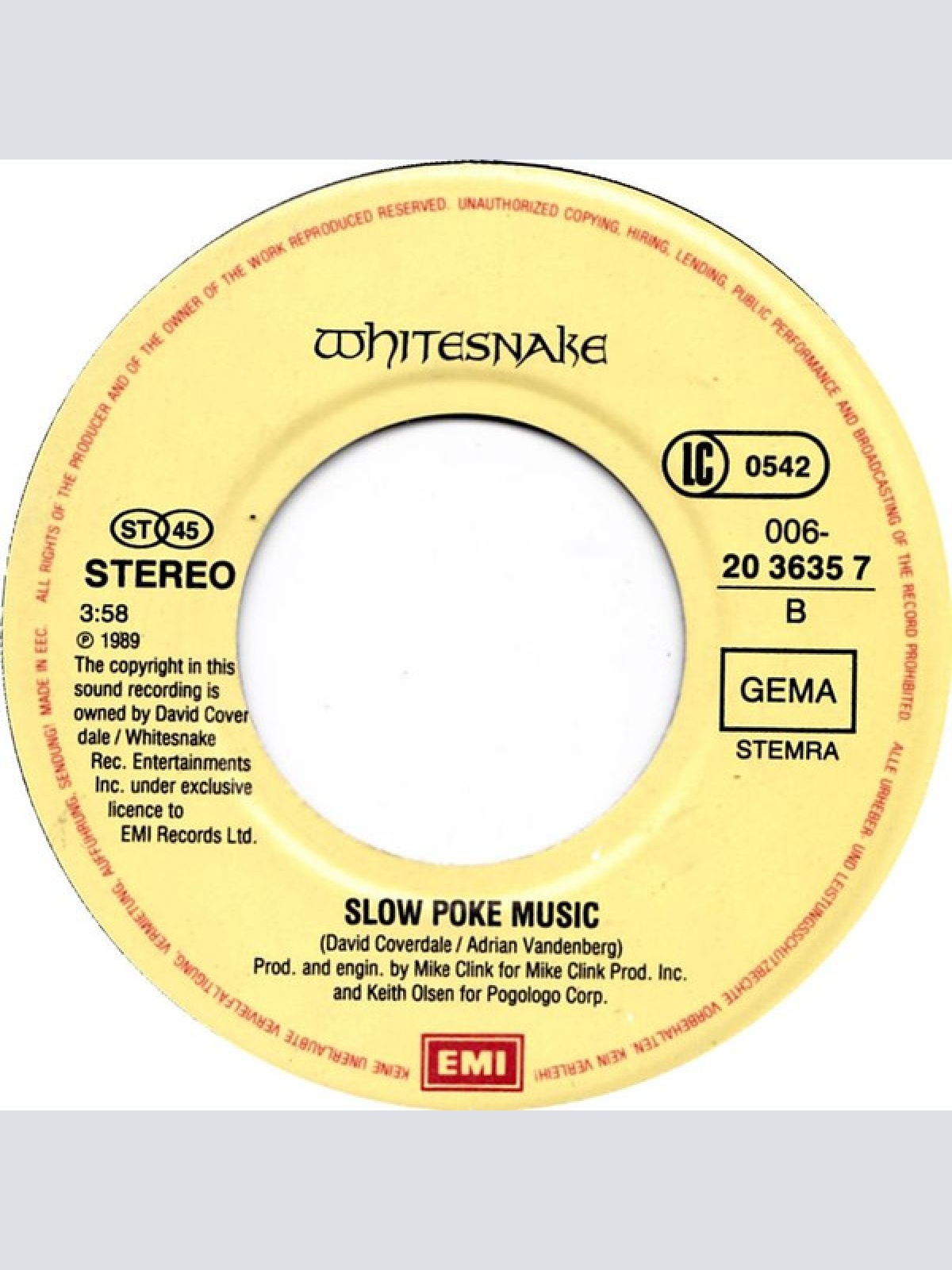 Vinyl / Whitesnake - Fool For Your Loving