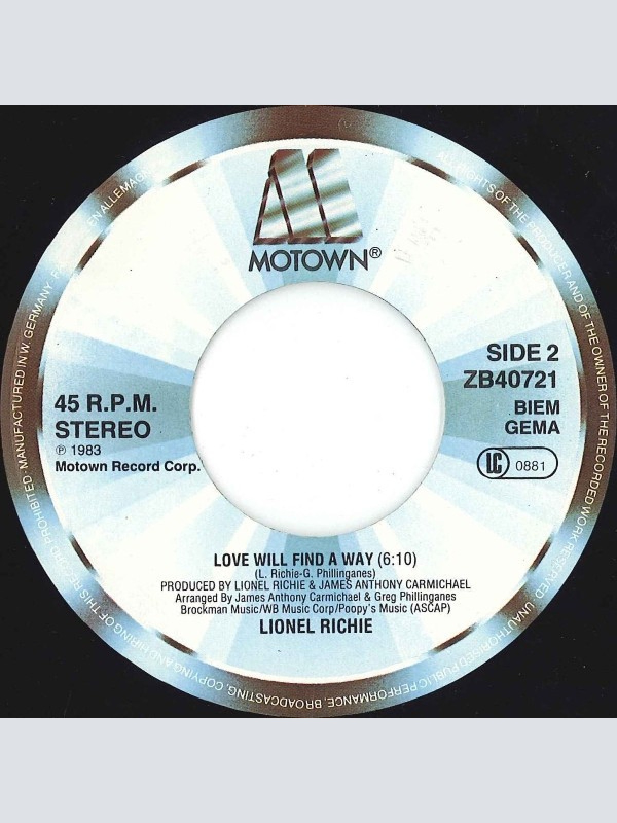 Vinyl / Lionel Richie - Dancing On The Ceiling