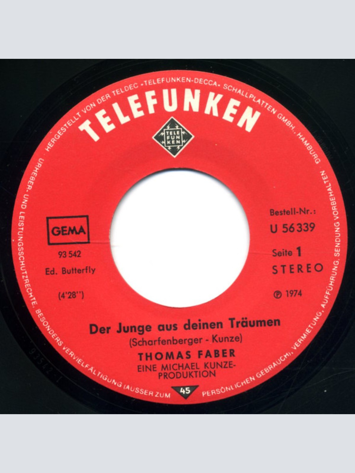 Vinyl / Thomas Faber - Der Junge Aus Deinen Träumen