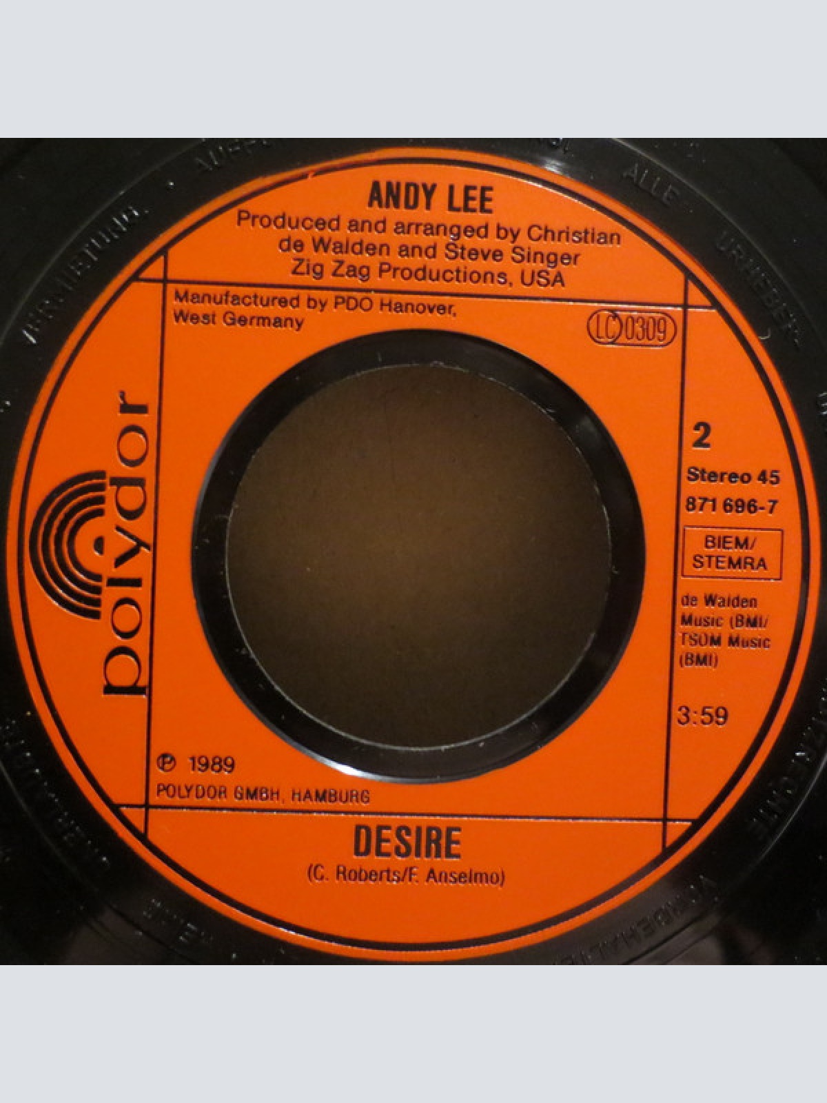 Vinyl / Andy Lee - Soledad