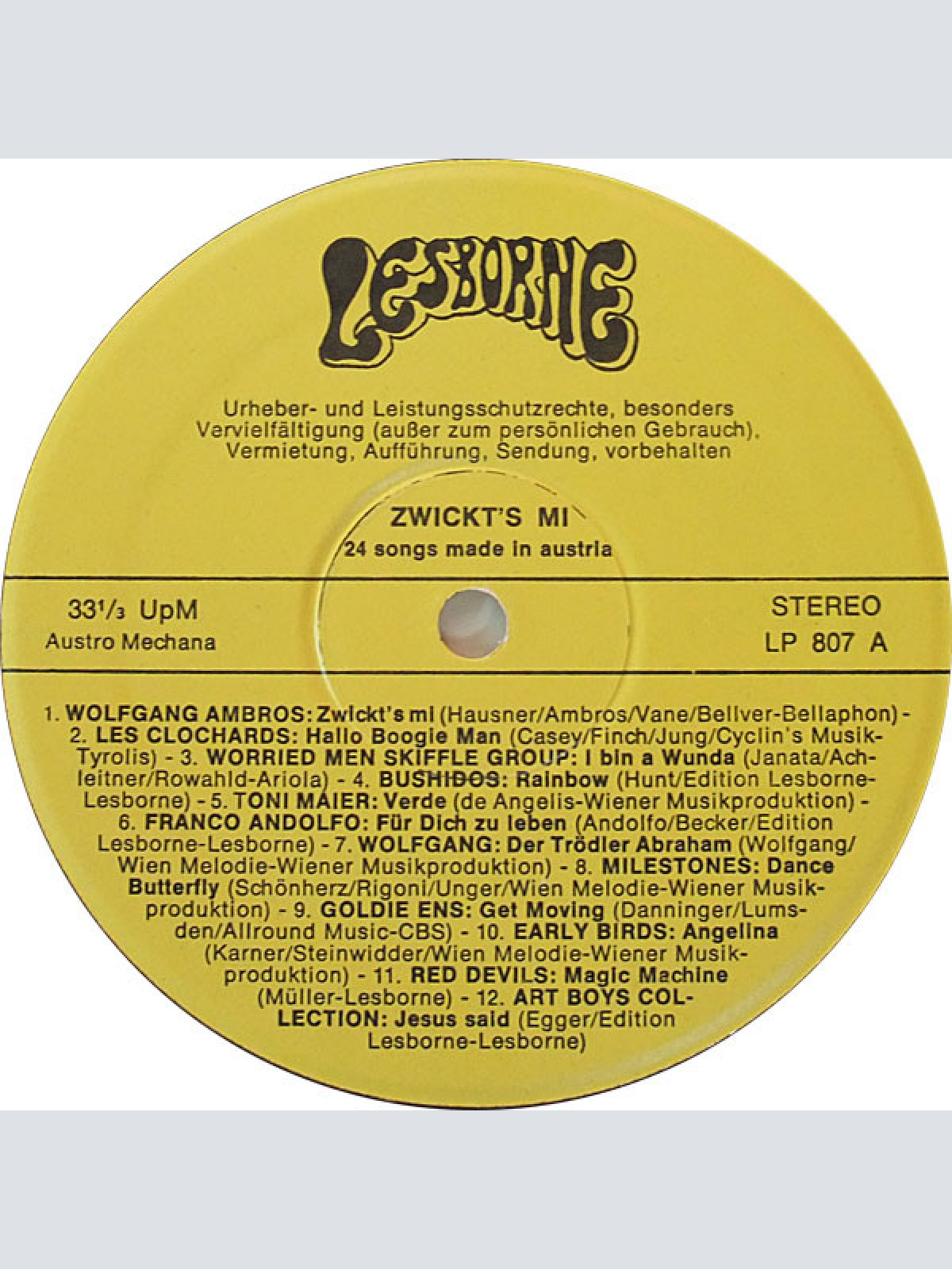 Vinyl / Various - Zwickt's Mi 24 Songs Made In Austria