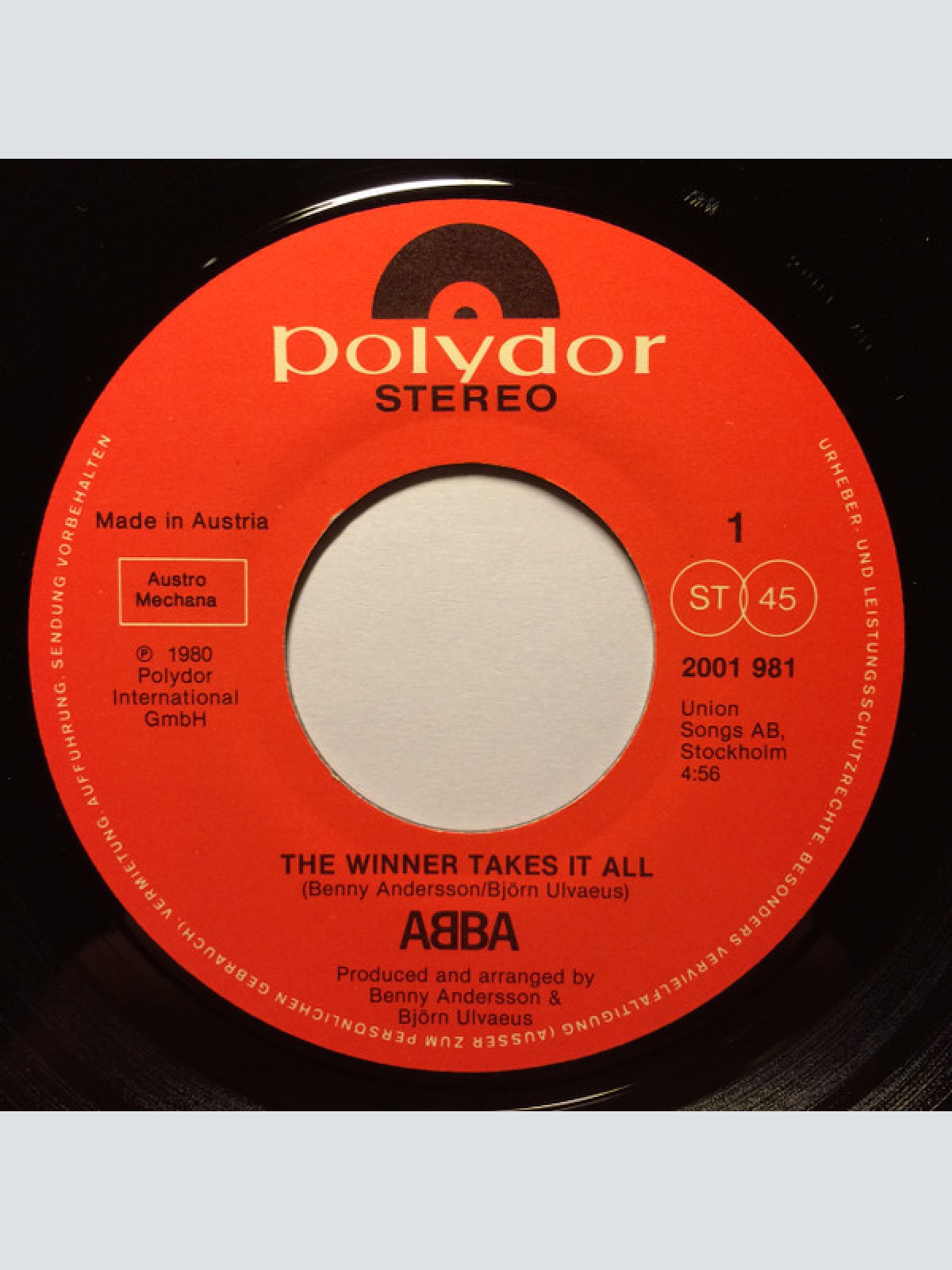 Vinyl / ABBA®* - The Winner Takes It All / Elaine