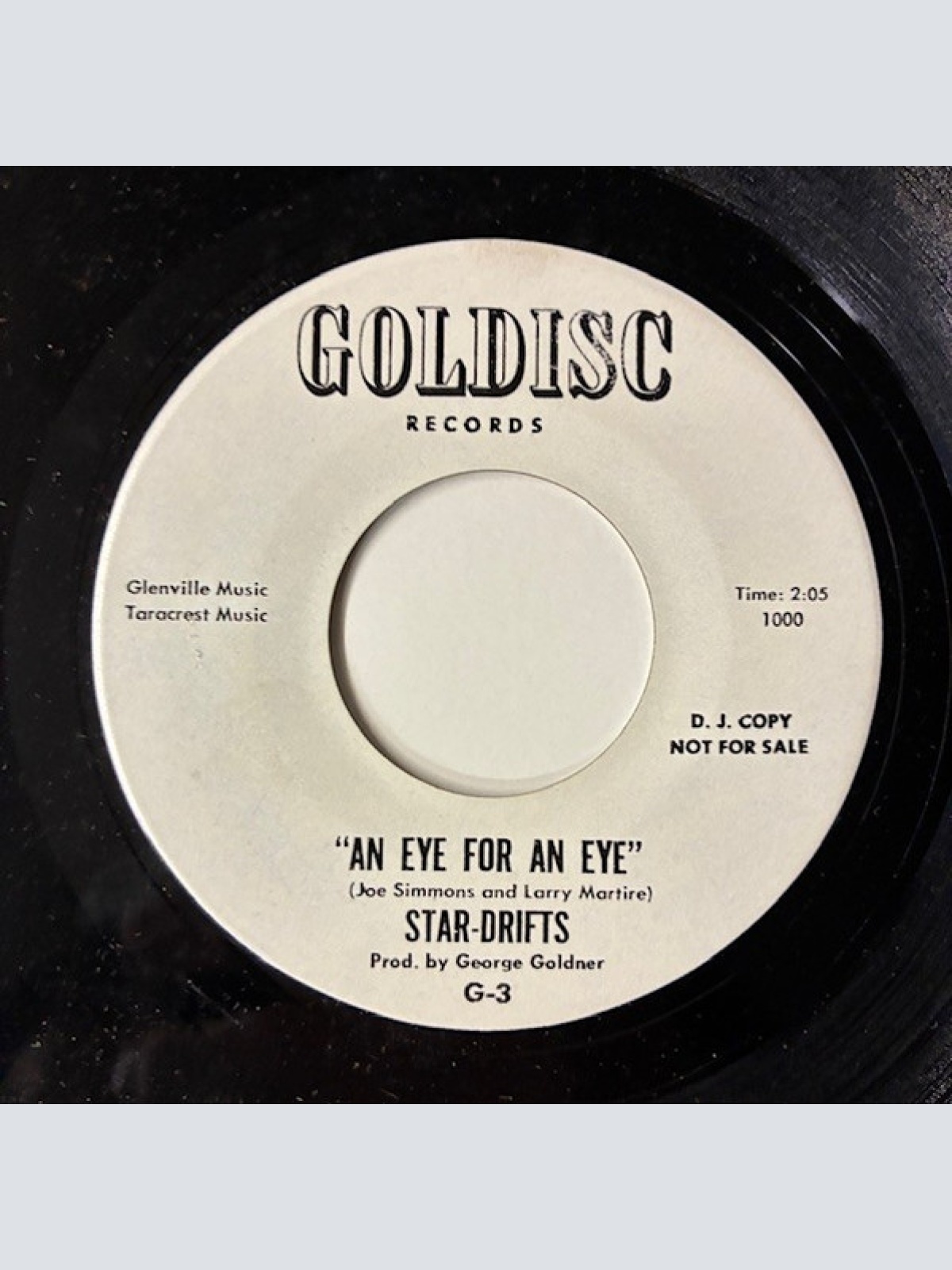 Vinyl / The Star-Drifts - An Eye For An Eye / She's Gone