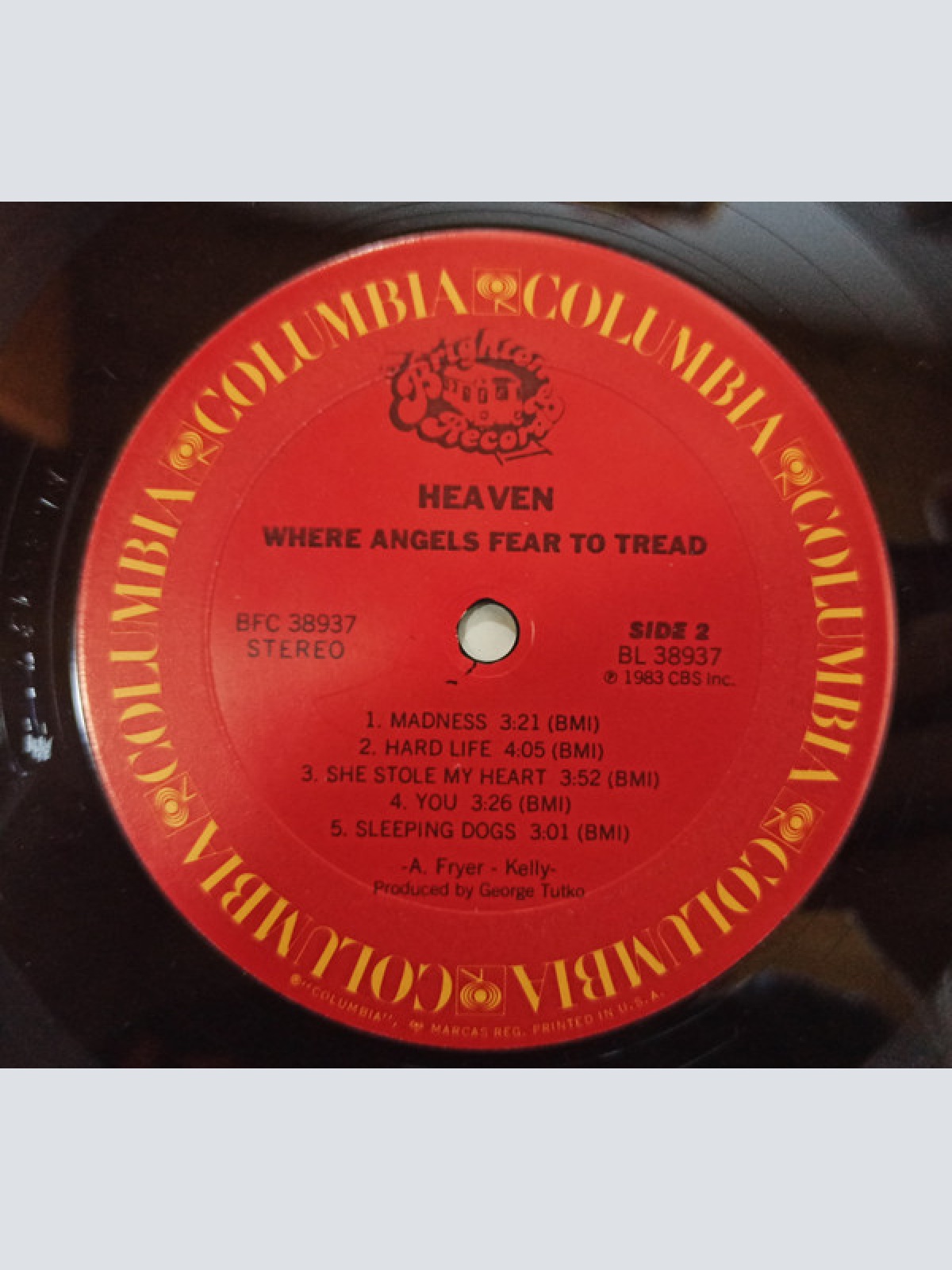 Vinyl / Heaven (13) - Where Angels Fear To Tread