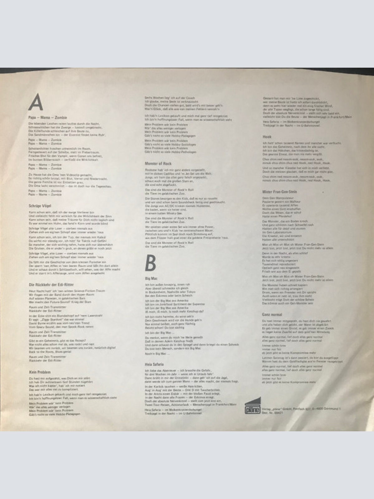 Vinyl / Feinbein - Schräge  Vögel