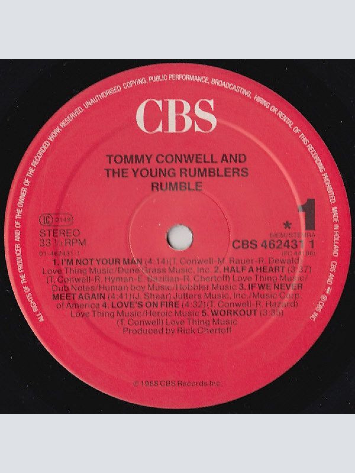 Vinyl / Tommy Conwell And The Young Rumblers - Rumble