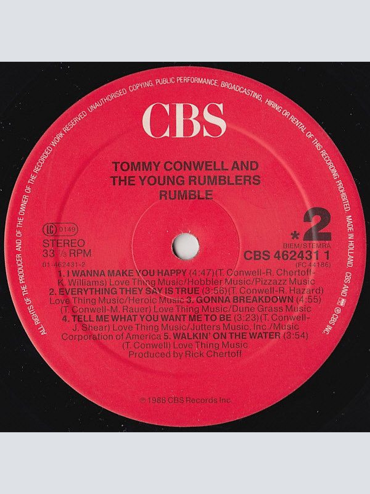 Vinyl / Tommy Conwell And The Young Rumblers - Rumble