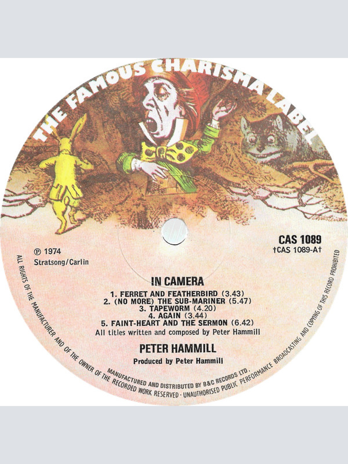 Vinyl / Peter Hammill - In Camera