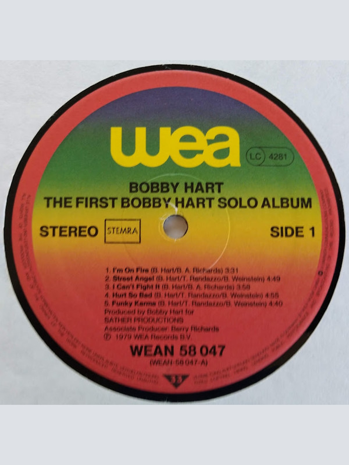 Vinyl / Bobby Hart - The First Bobby Hart Solo Album