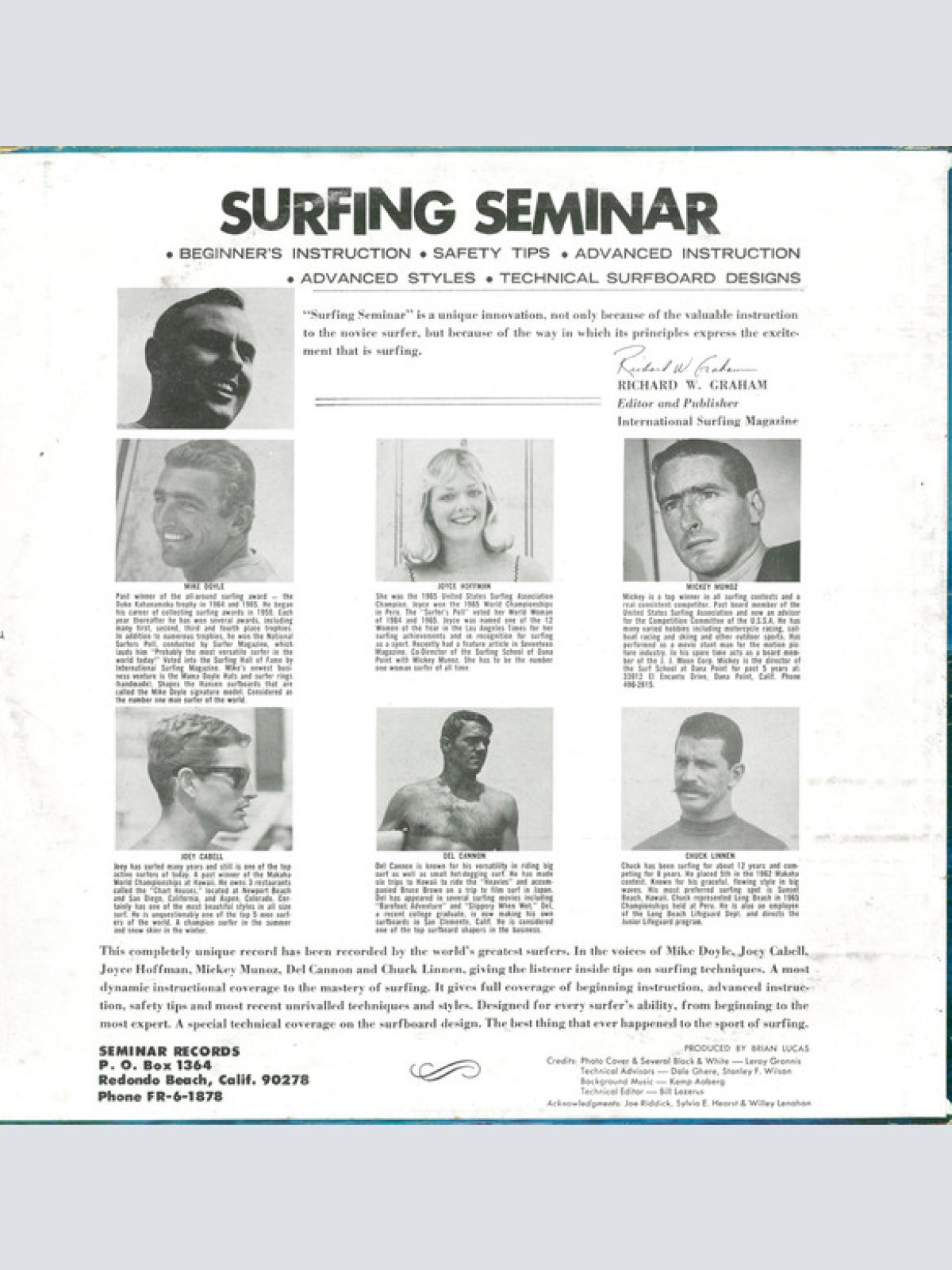 Vinyl / Various - Surfing Seminar - A Collectors' Item