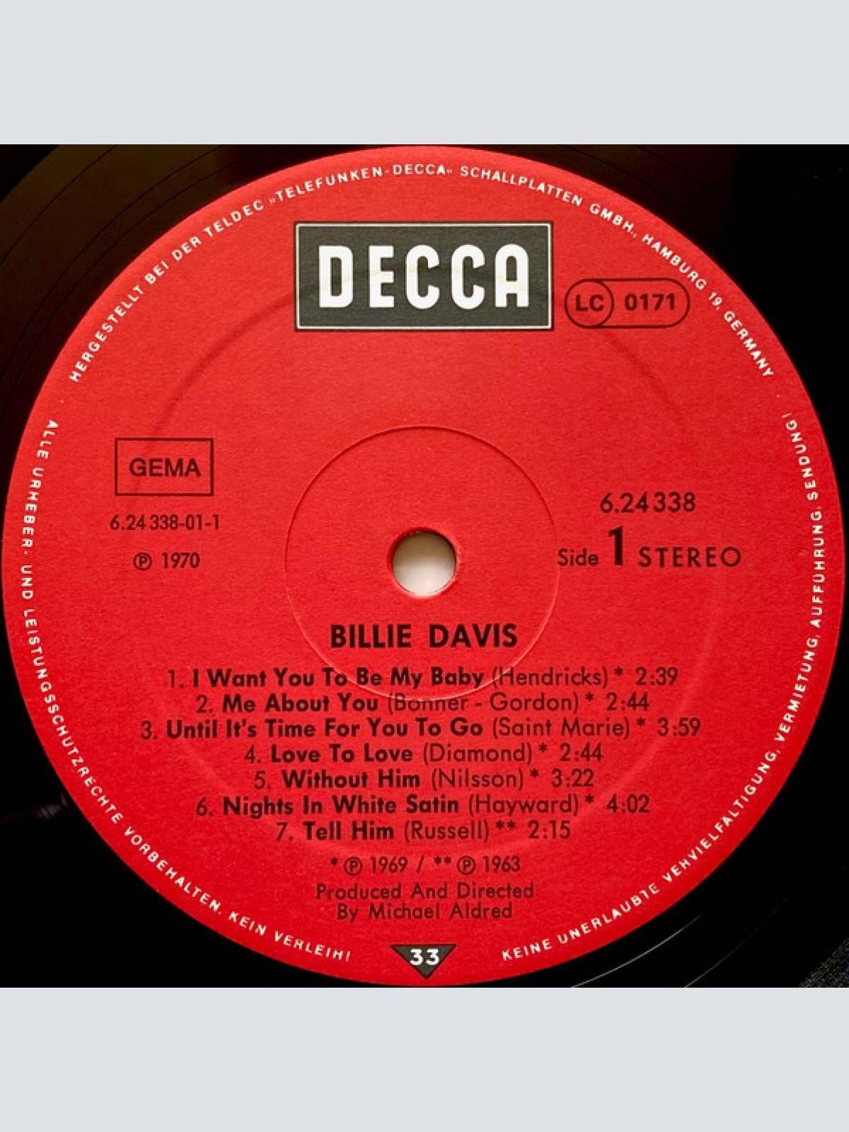 Vinyl / Billie Davis - Billie Davis