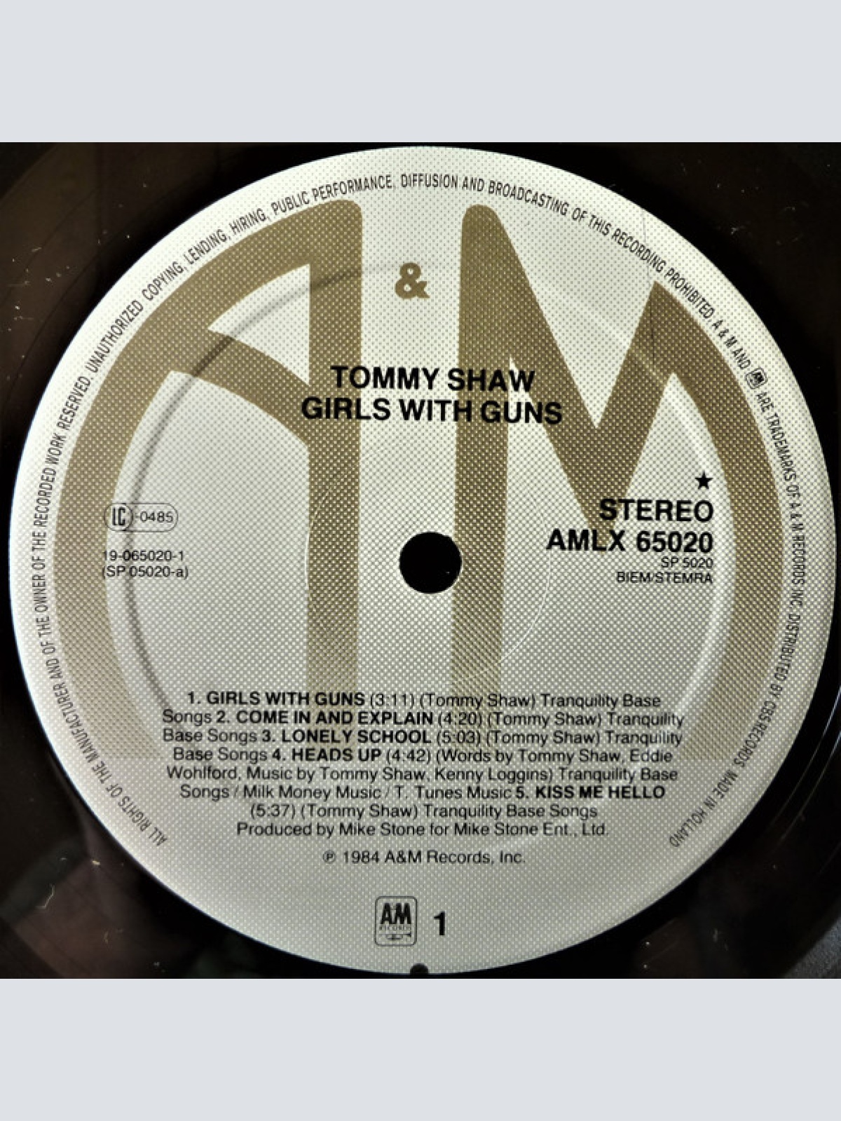 Vinyl / Tommy Shaw - Girls With Guns