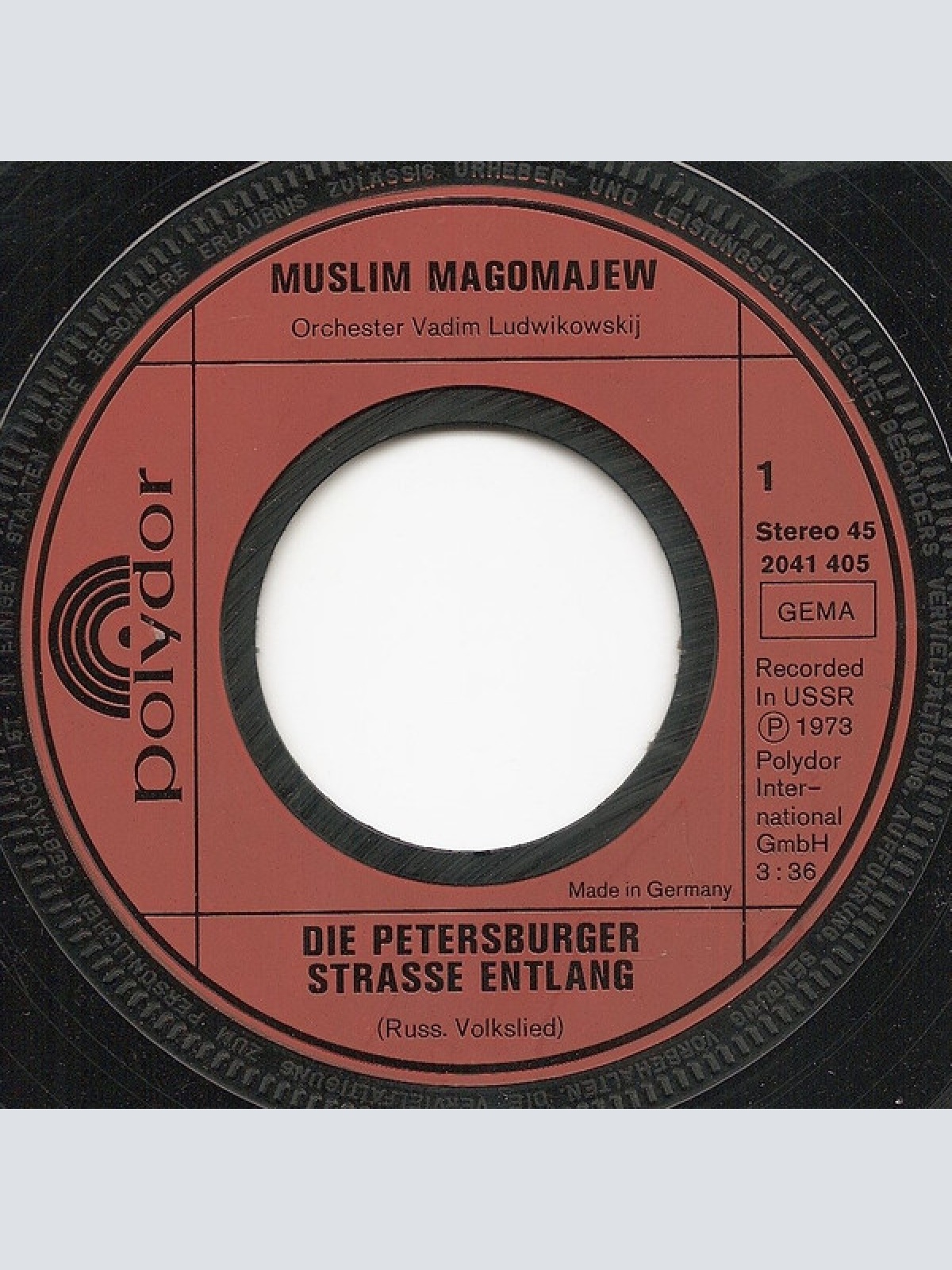 Vinyl / Muslim Magomajew* - Die Petersburger Straße Entlang