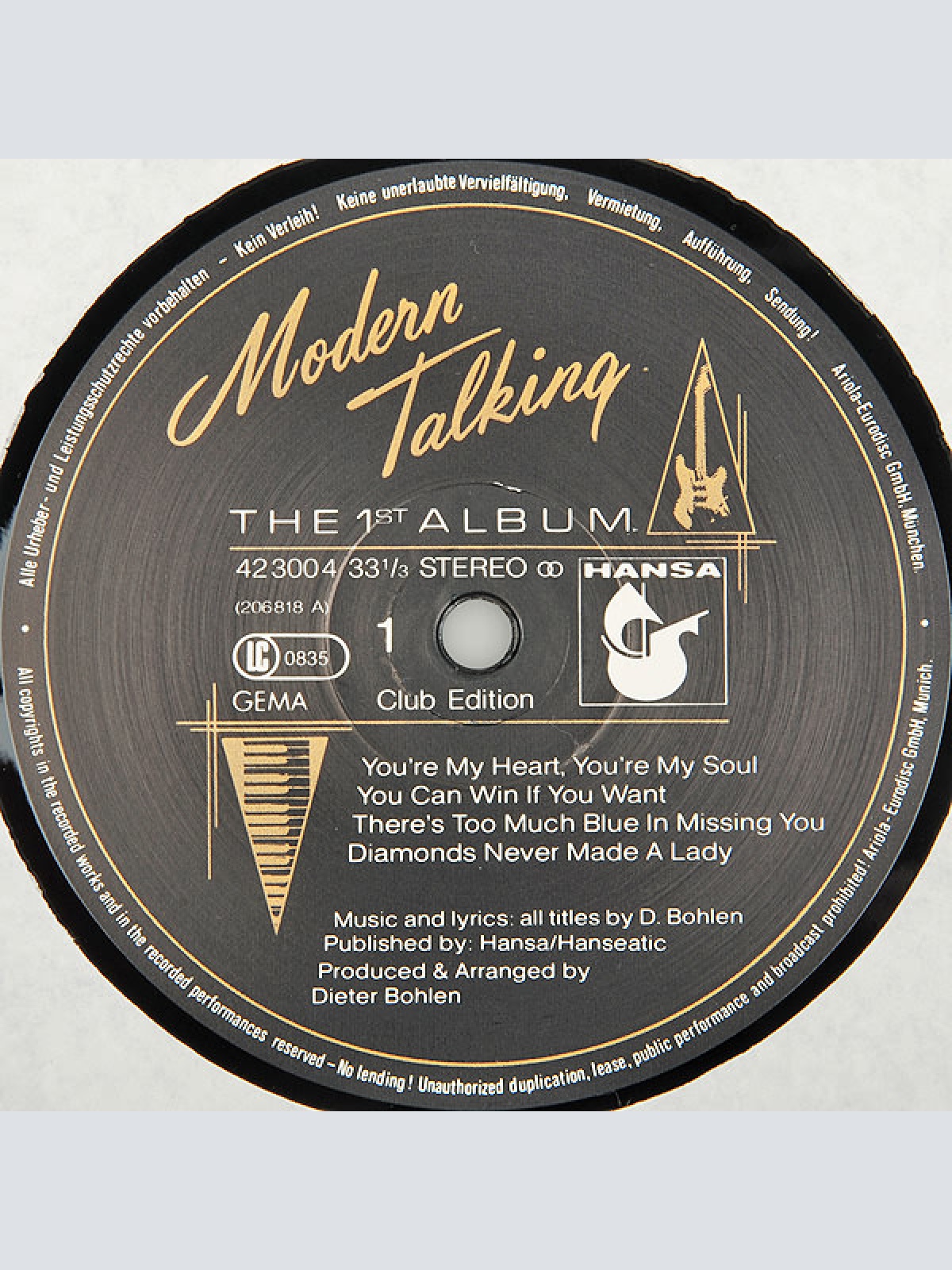 Vinyl / Modern Talking - The 1st Album