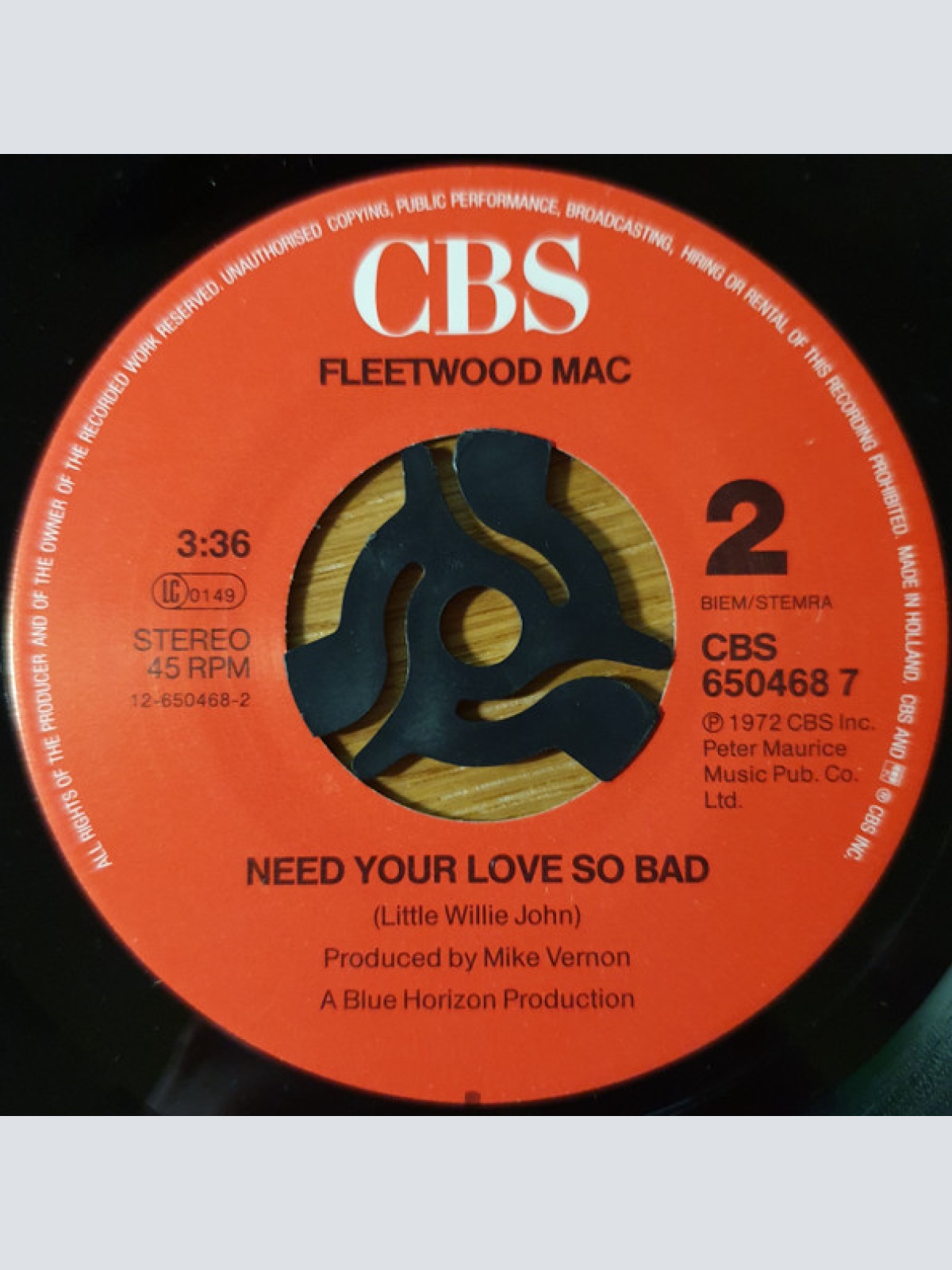 Vinyl / Fleetwood Mac - Albatross / Need Your Love So Bad