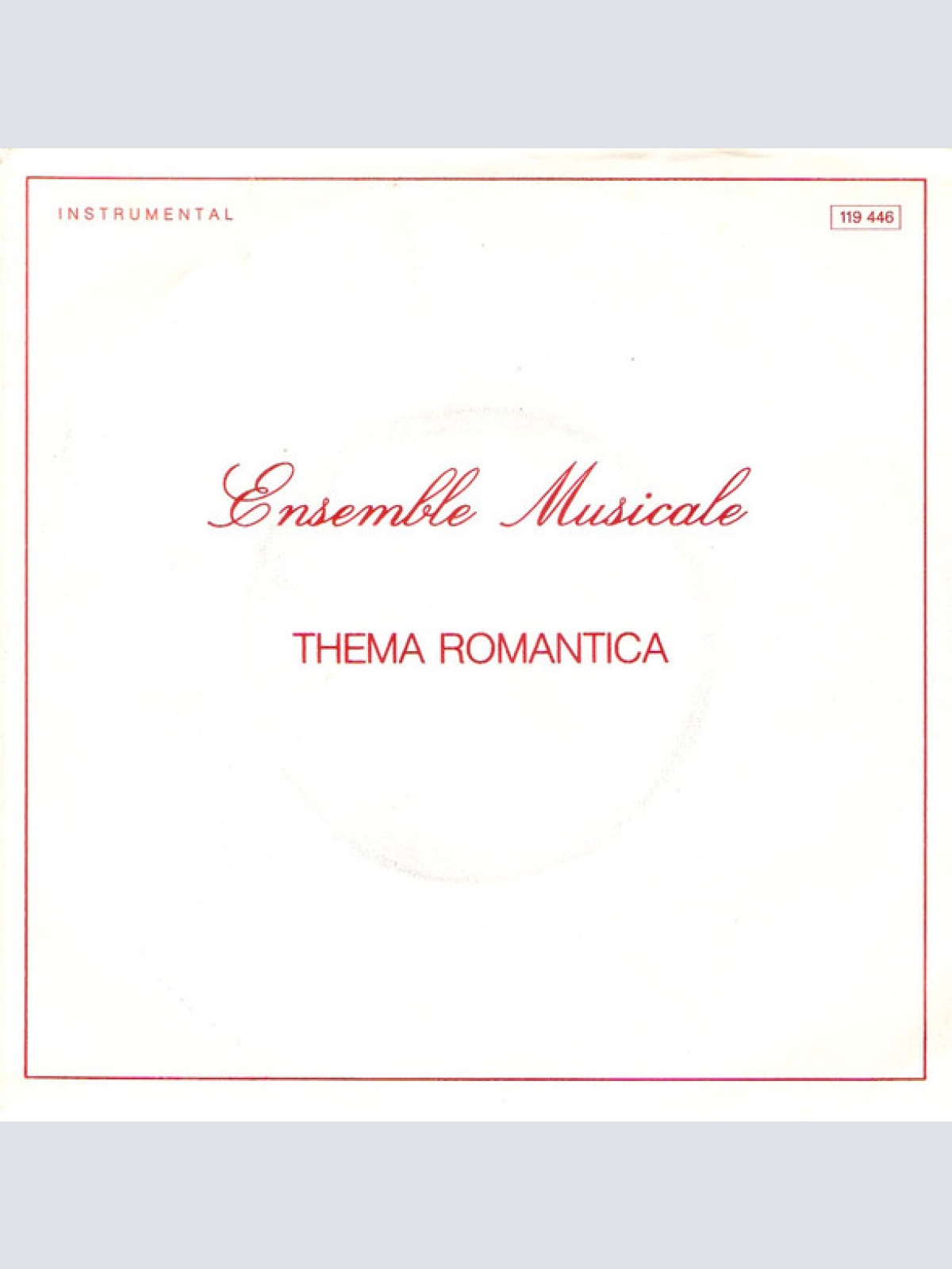 Vinyl / Ensemble Musicale - Thema Romantica / Skytrain