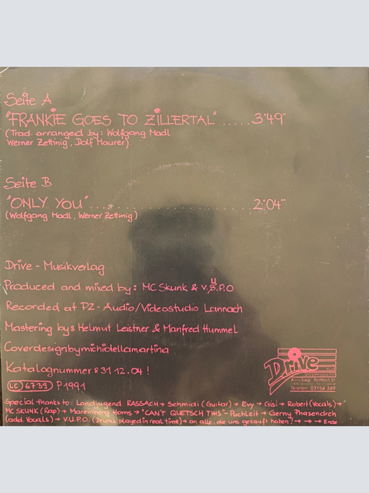 Vinyl / L. J. Walker & The Steps - Frankie Goes To Zillertal