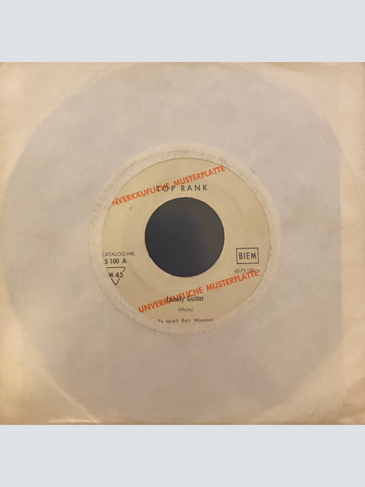 Vinyl / Bert Weedon - Apache / Lonely Guitar