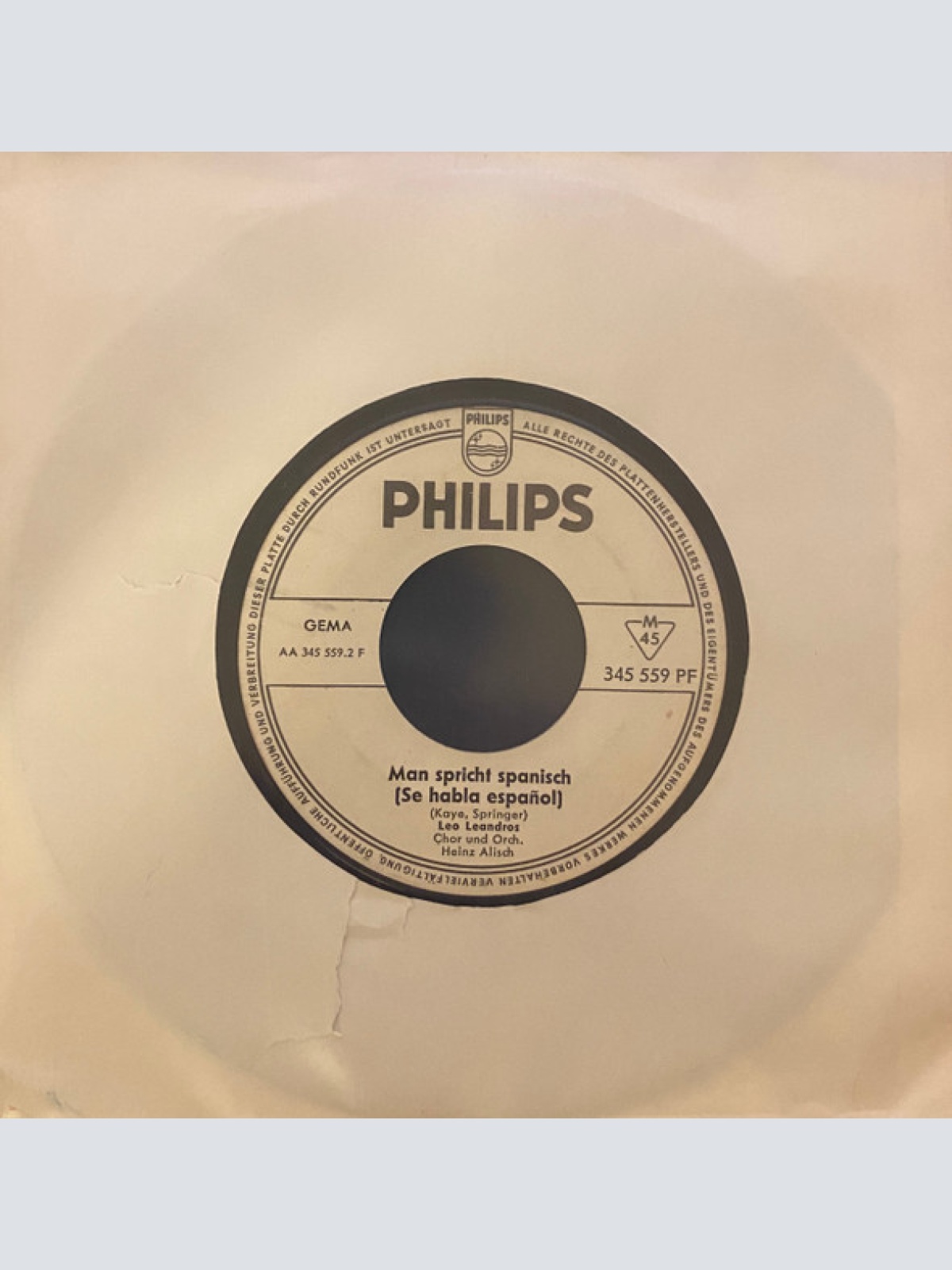 Vinyl / Leo Leandros - Madrileña (Ding-Dong Bossa Nova) / Man Spricht Spanisch (Se Habla Español)