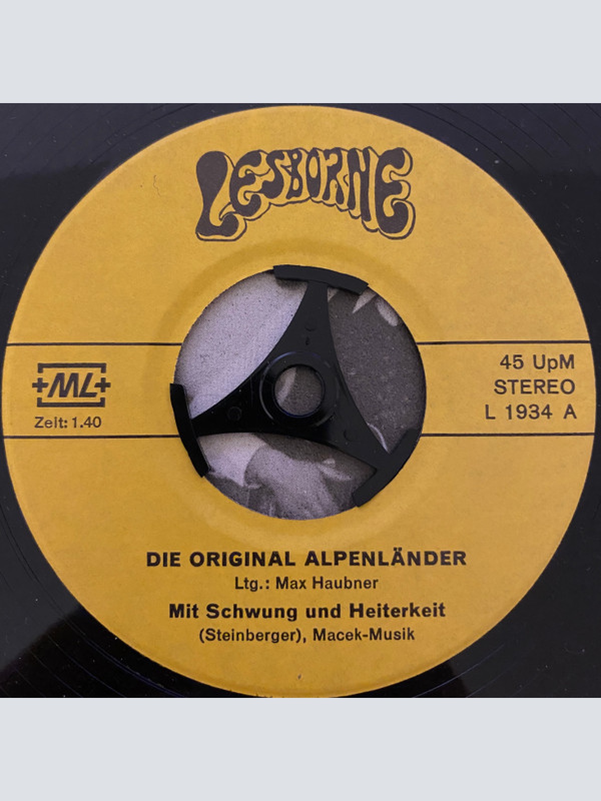 Vinyl / Original Alpenländer - Mit Schwung Und Heiterkeit / Wann I Hoamgeh' Vom Diandl