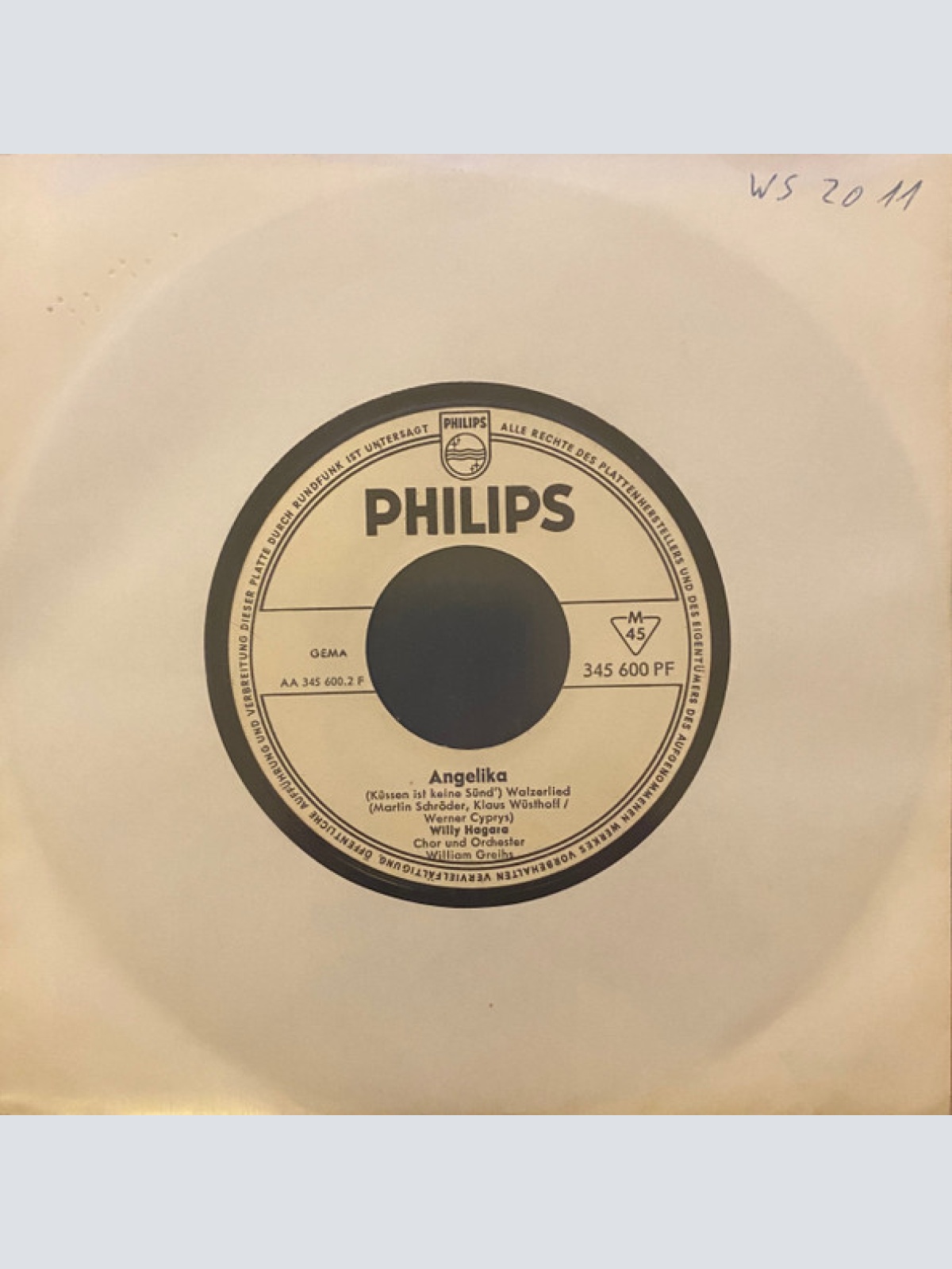 Vinyl / Willy Hagara - Champagner Für Alle